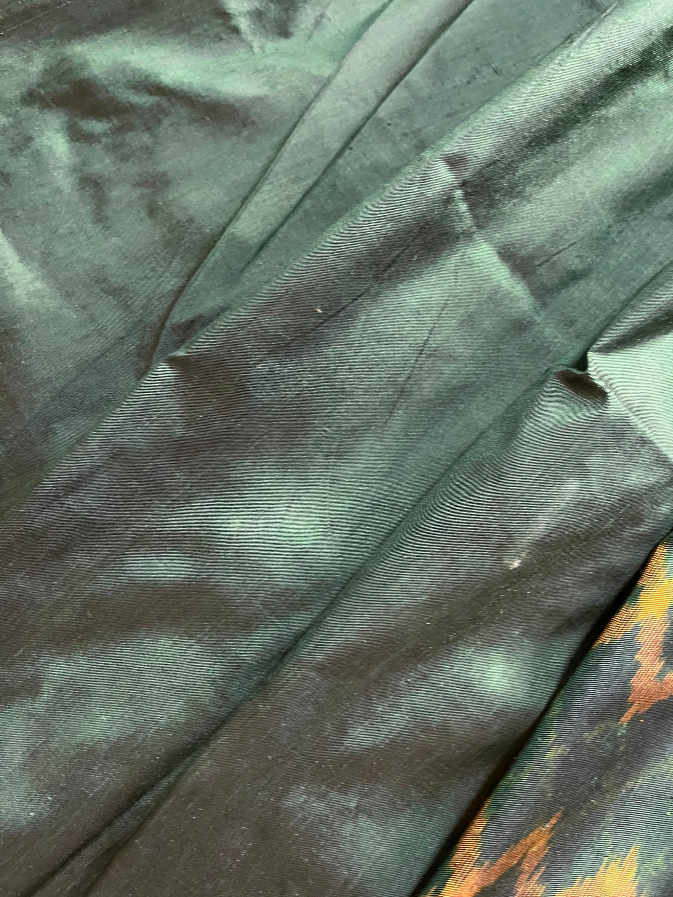 BOTTLE GREEN SILK PURE HANDLOOM IKKAT SAREE