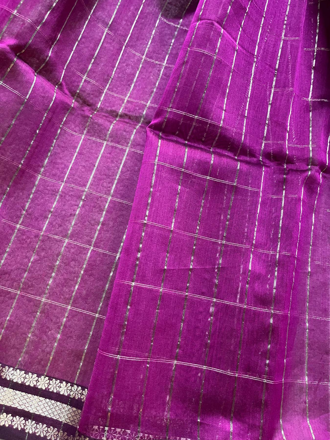PINK SICO PURE HANDLOOM MAHESHWARI SAREE