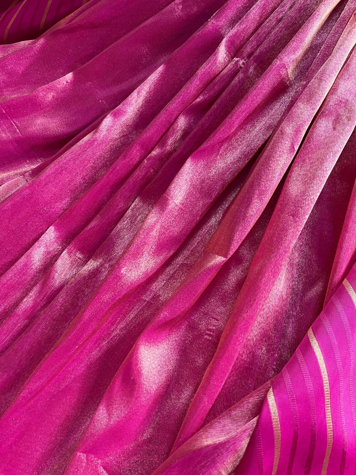 PINK TISSUE SILK PUTRE HANDLOOM BANARASI SAREE