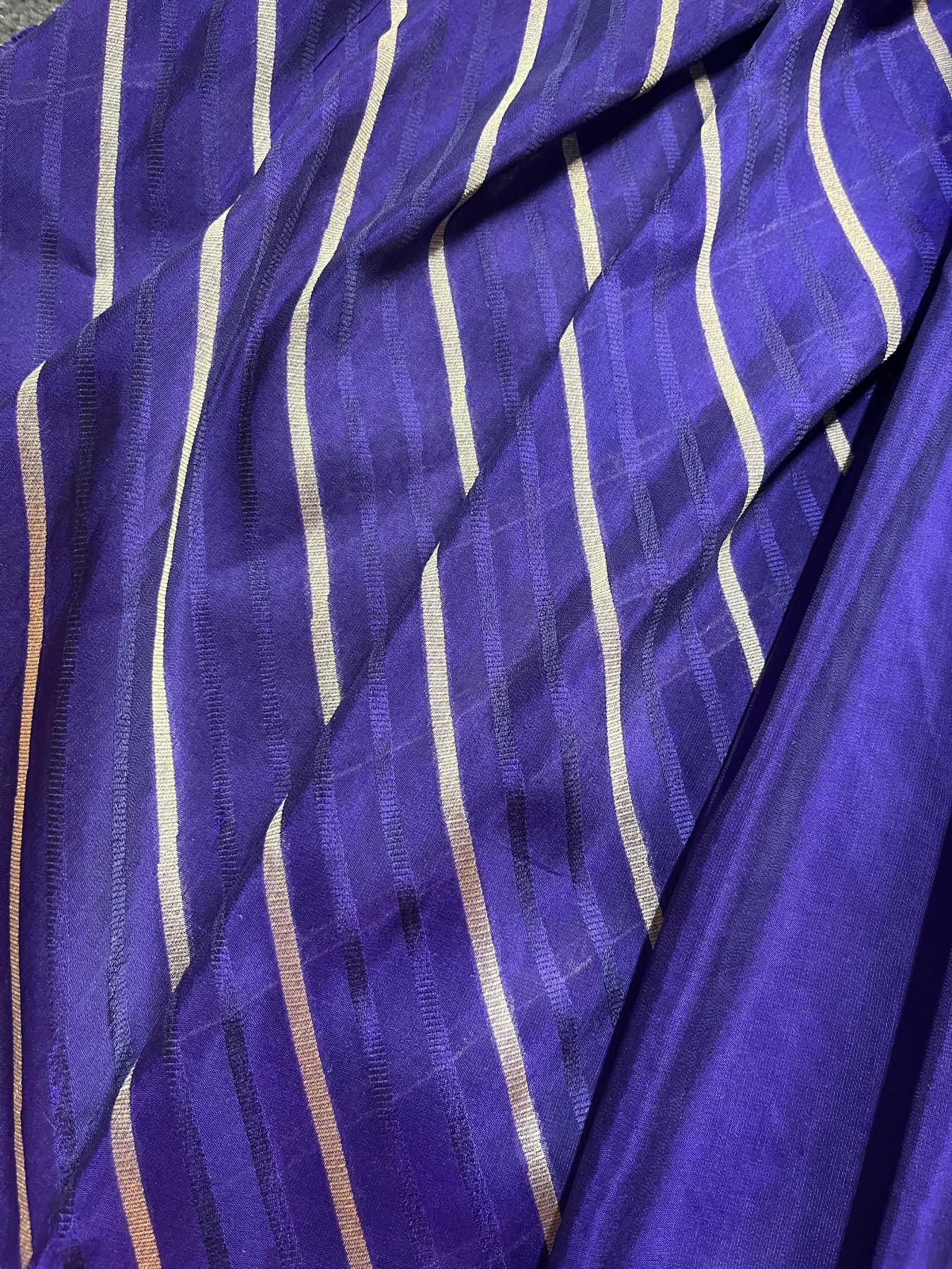 PURPLE TISSUE SILK PURE HANDLOOM BANARASI SAREE