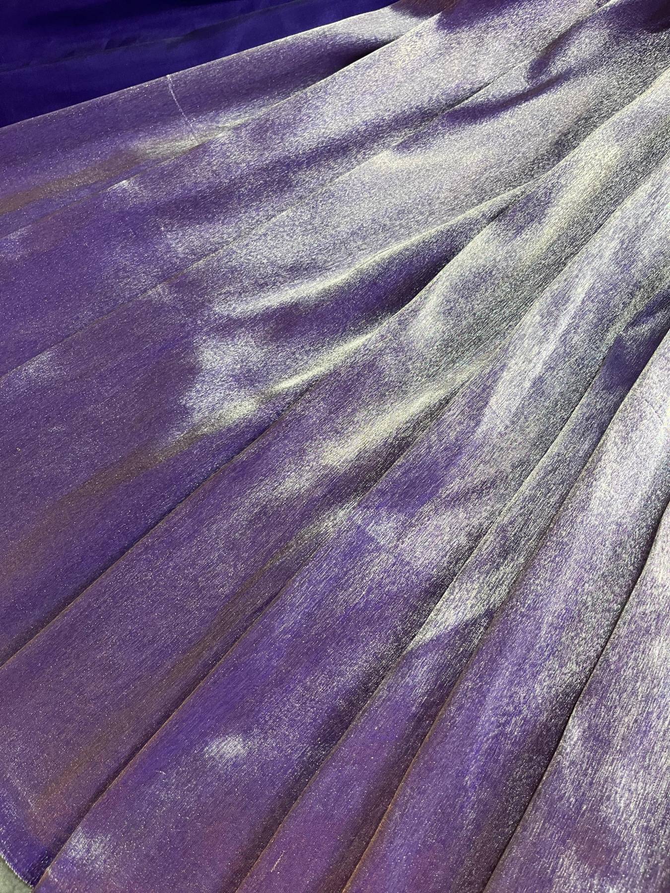 PURPLE TISSUE SILK PURE HANDLOOM BANARASI SAREE