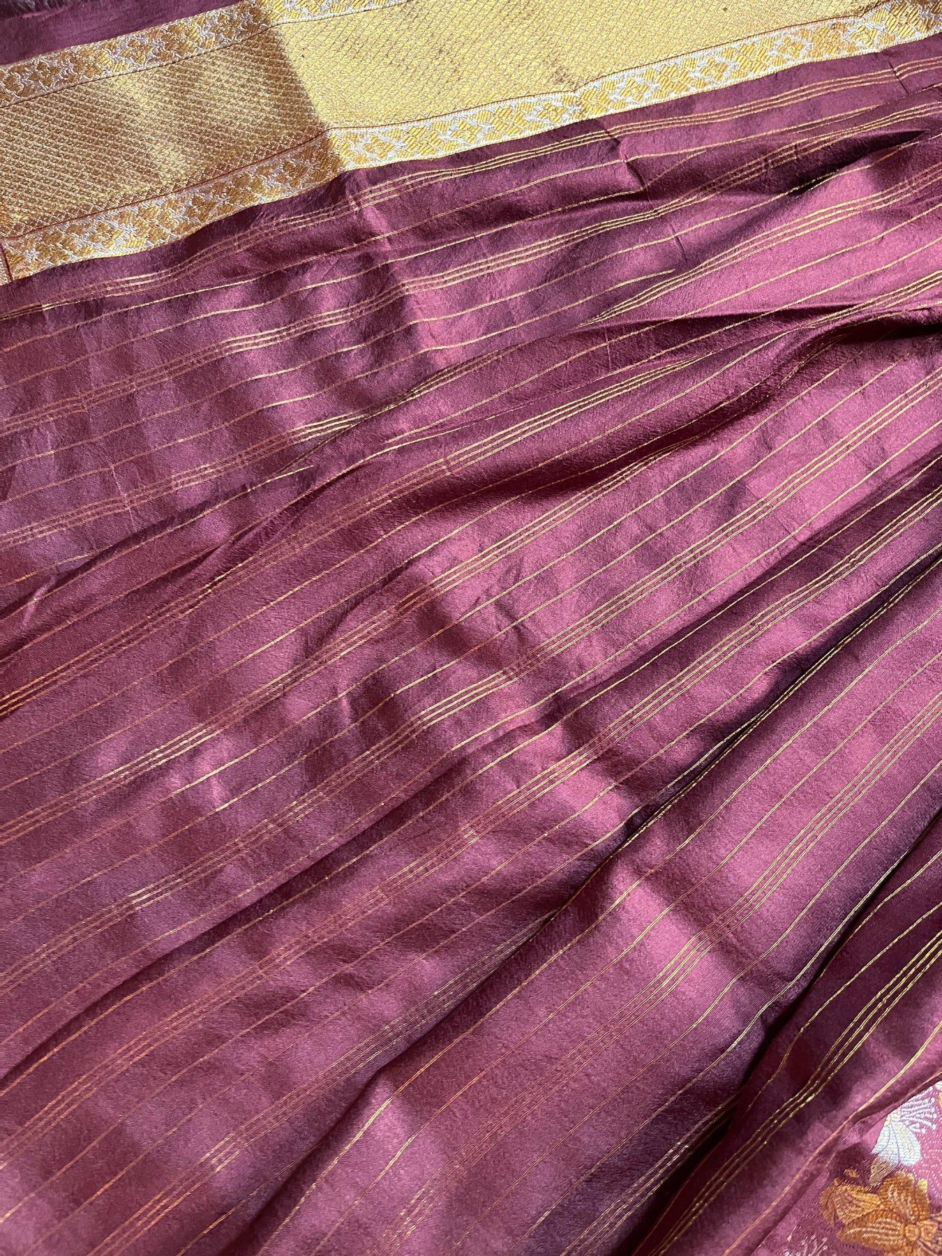 MAROON SILK PURE HANDLOOM BANARASI SAREE