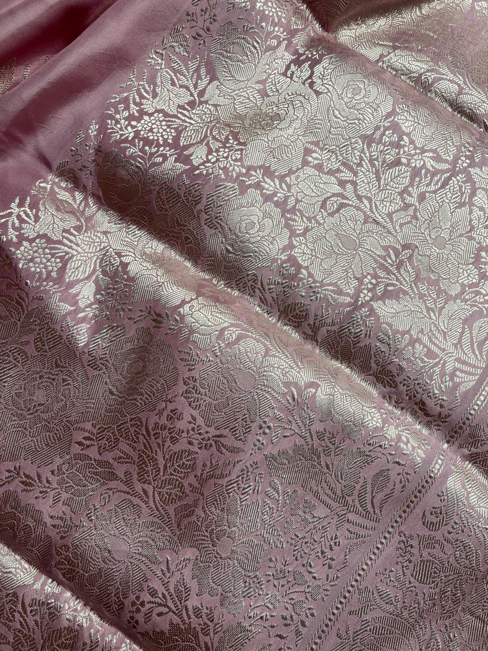 PINK BOTH SIDE SILK PURE HANDLOOM BANARASI SAREE
