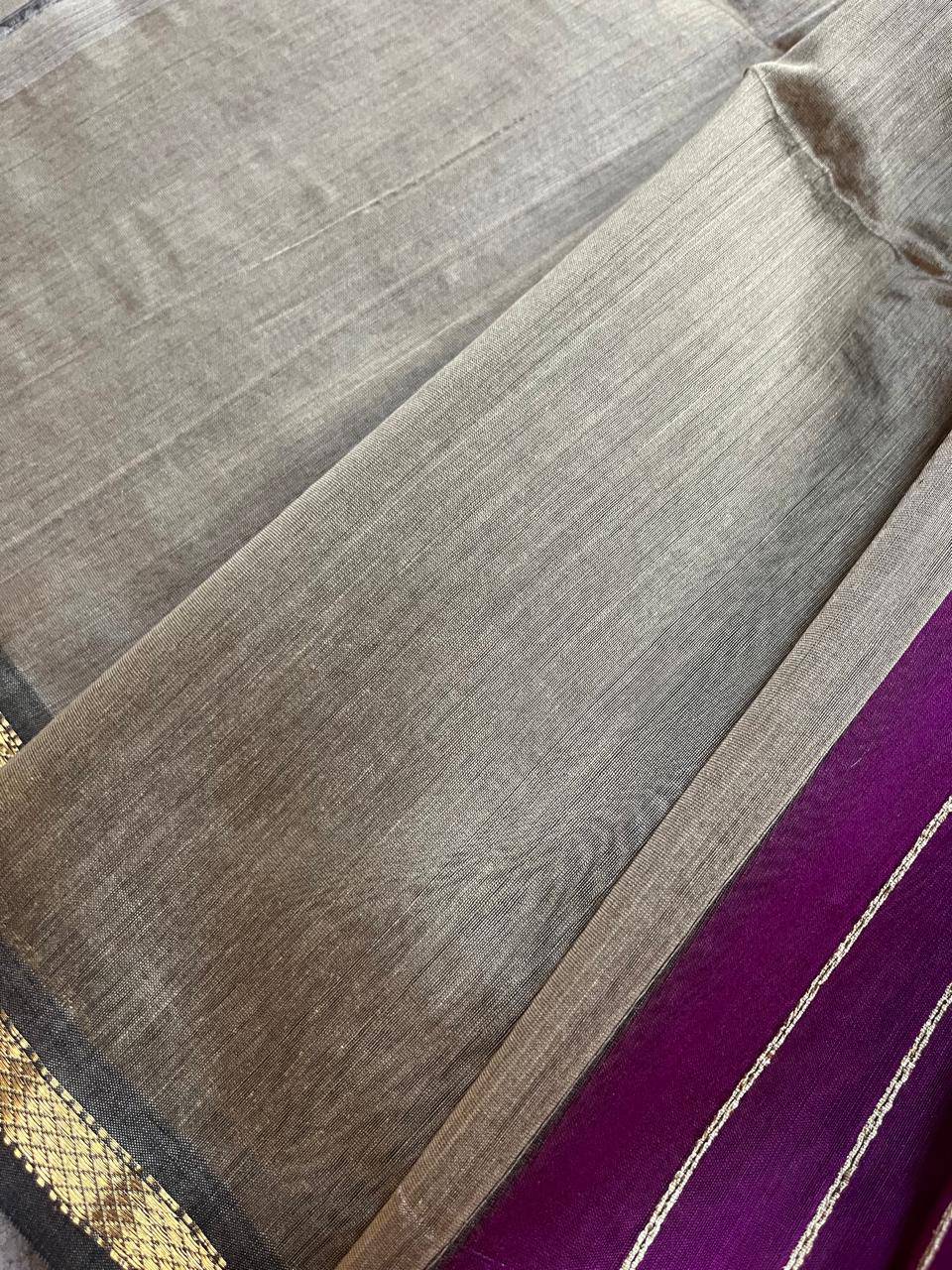 MAJENTA PINK SICO PURE HANDLOOM MAHESHWARI