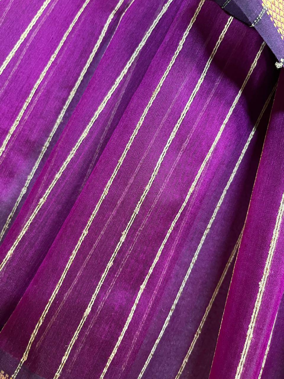 MAJENTA PINK SICO PURE HANDLOOM MAHESHWARI