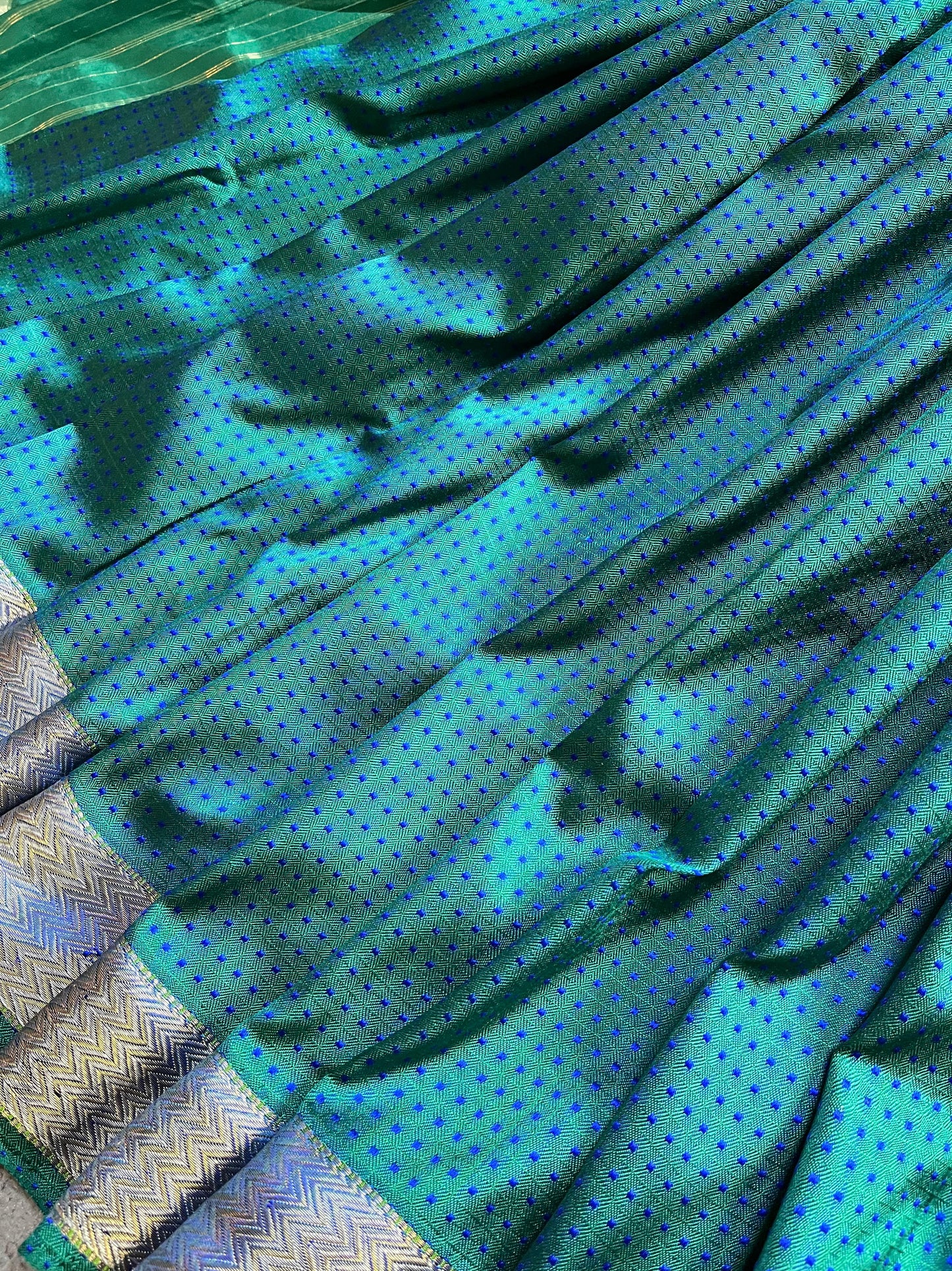 BLUE AND ROYAL BLUE SILK PURE HANDLOOM DO RUKHI BANARASI SAREE