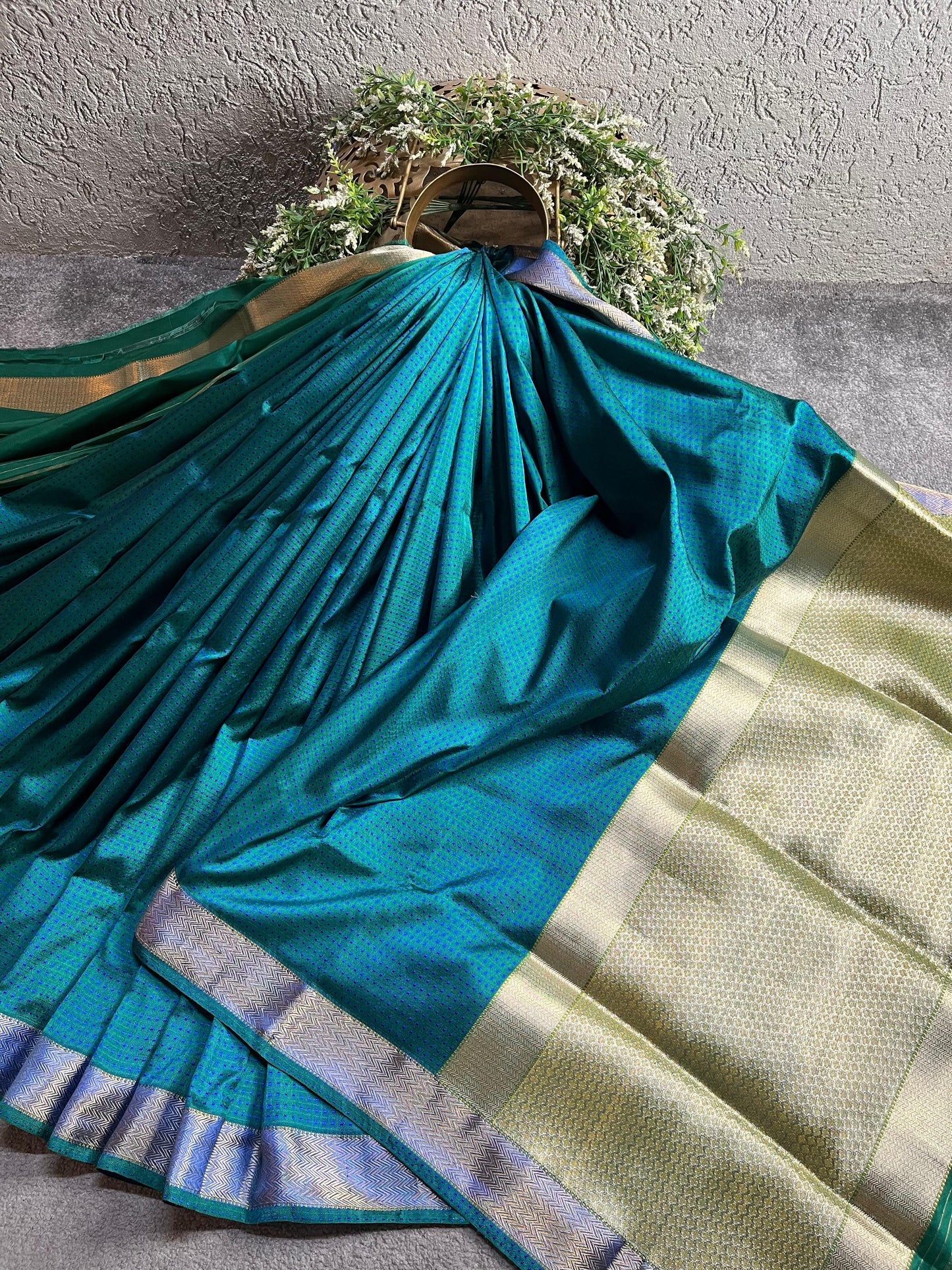 BLUE AND ROYAL BLUE SILK PURE HANDLOOM DO RUKHI BANARASI SAREE