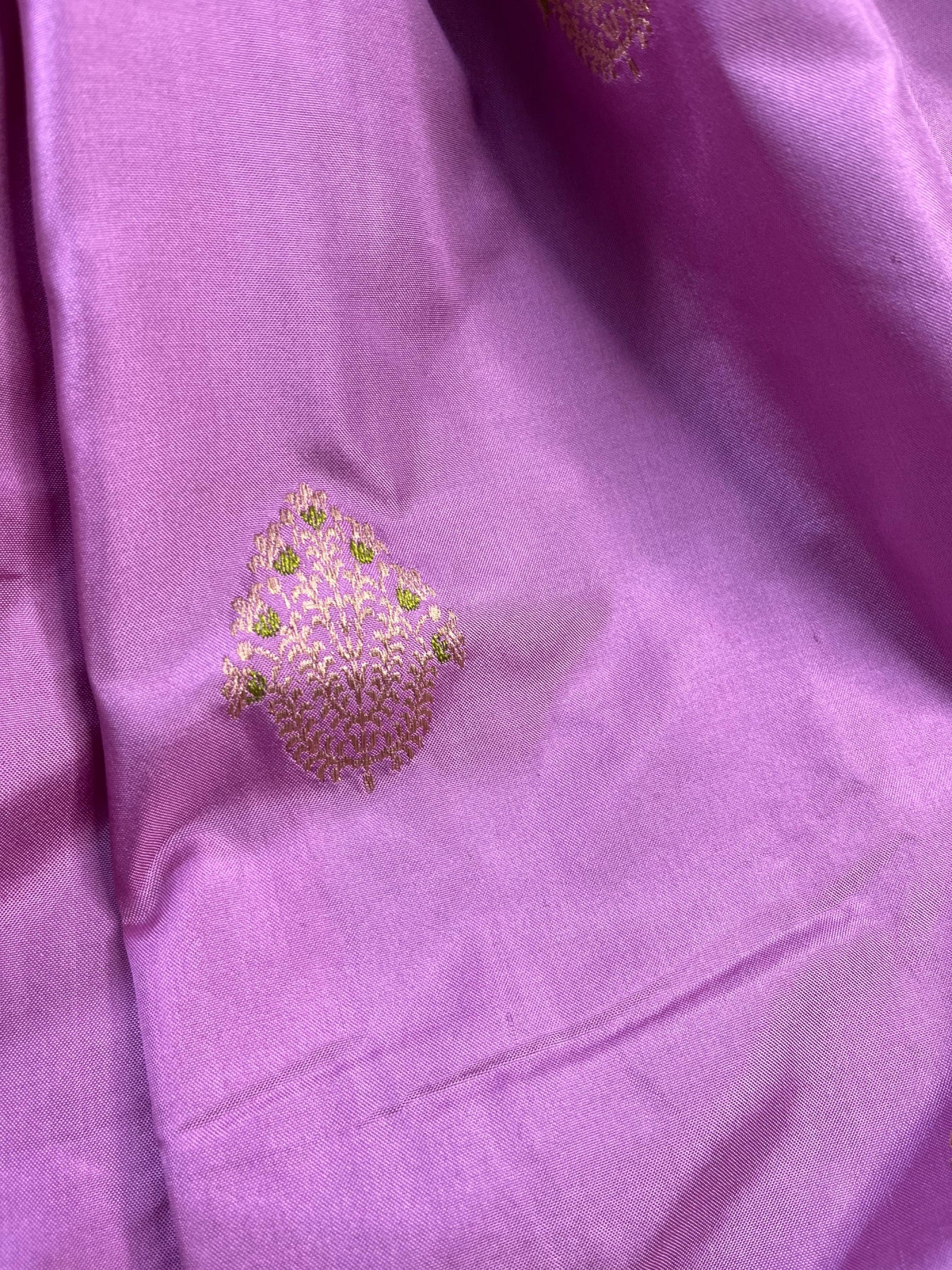 LILAC PINK SILK PURE HANDLOOM BANARASI SAREE