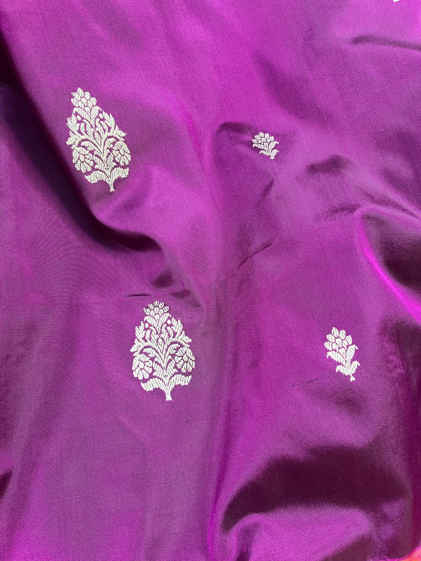 PURPLE SILK PURE HANDLOOM BANARASI SAREE