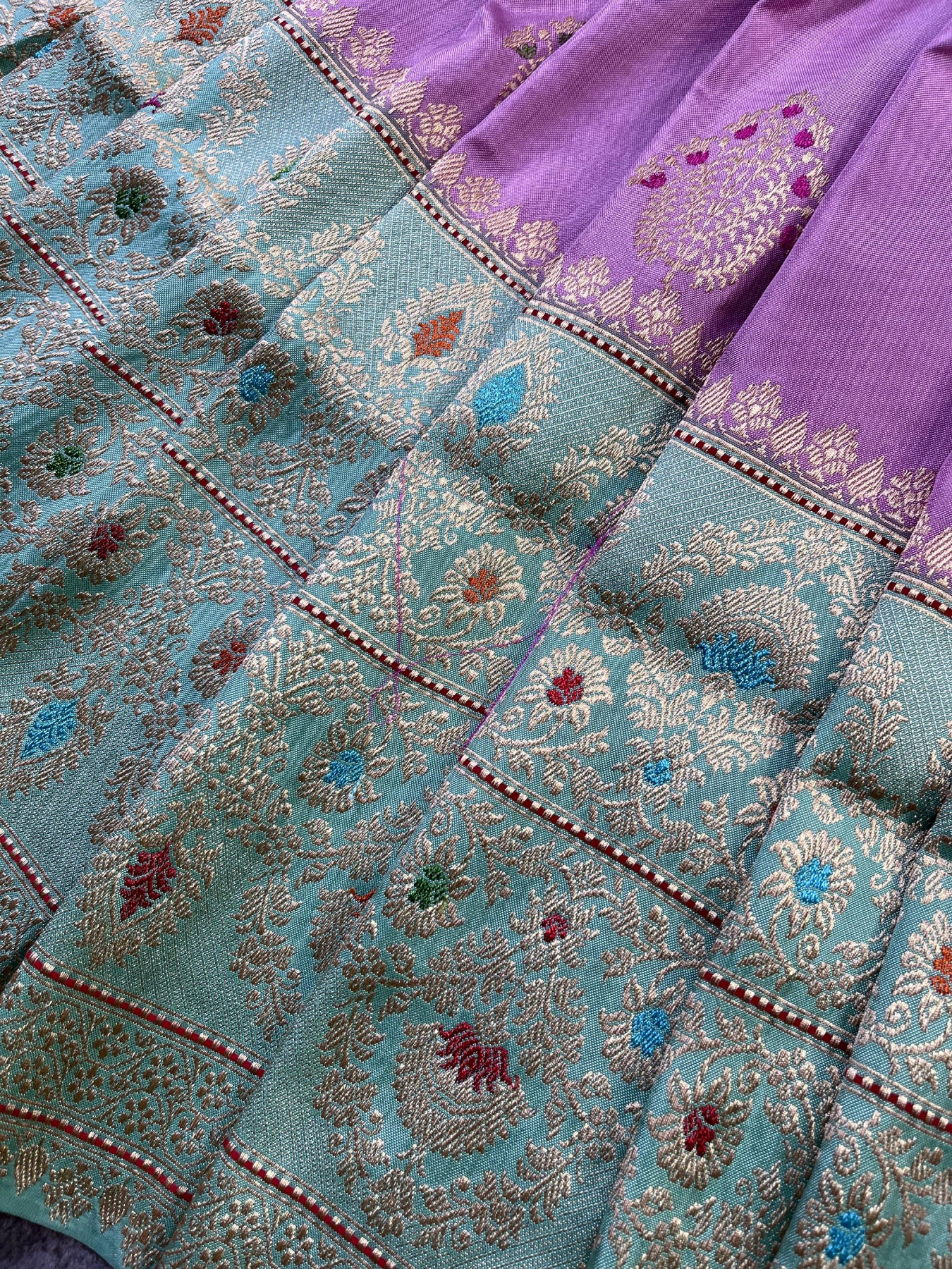 LILAC PINK SILK PURE HANDLOOM BANARASI SAREE