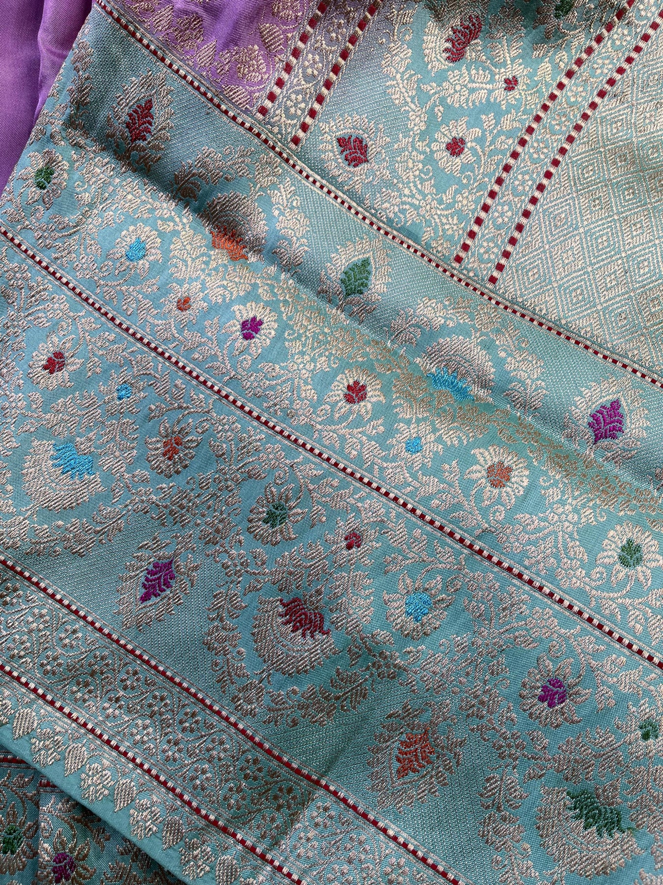 LILAC PINK SILK PURE HANDLOOM BANARASI SAREE