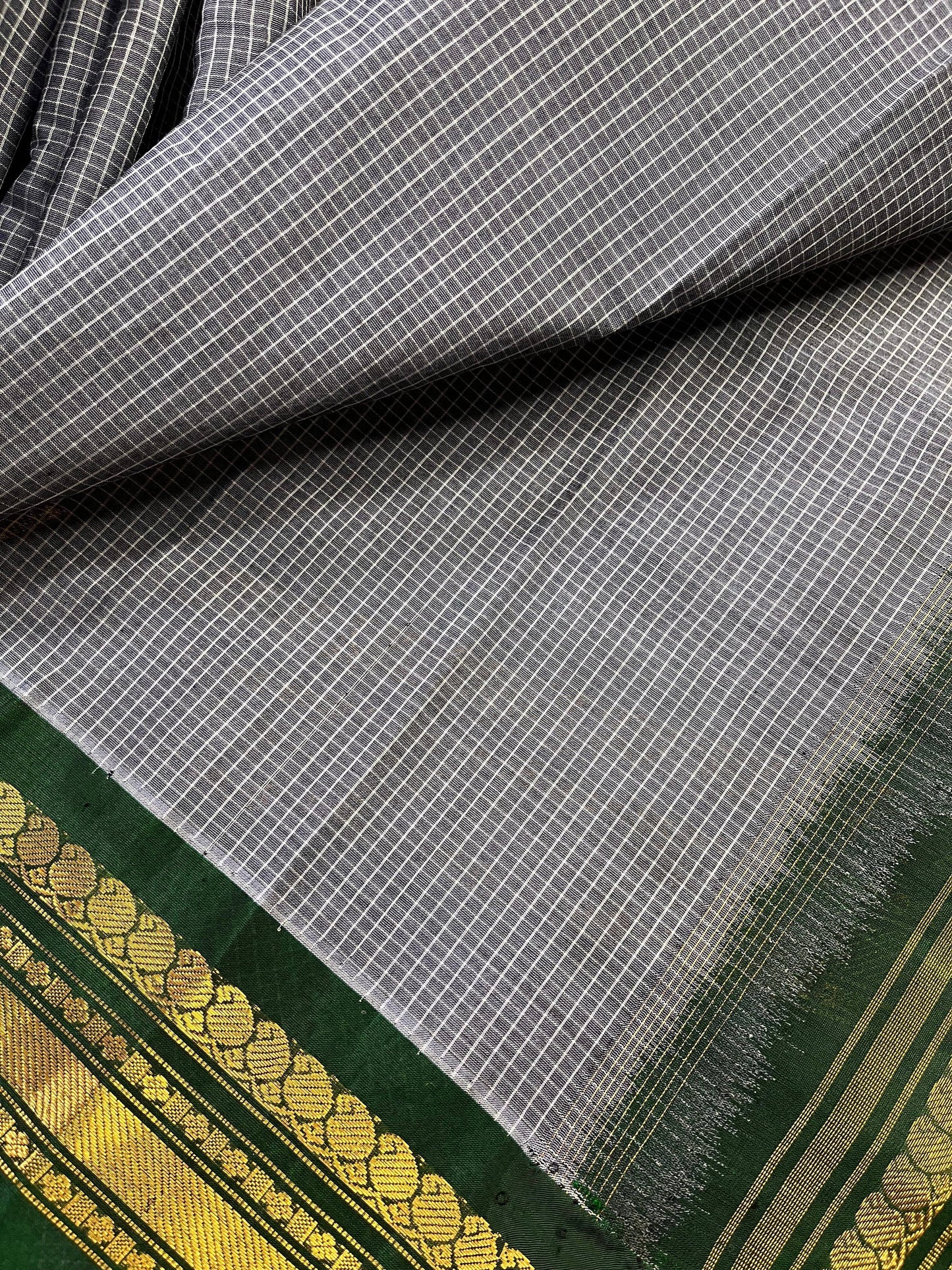 GREU COTTON PURE HANDLOOM GADWAL SAREE