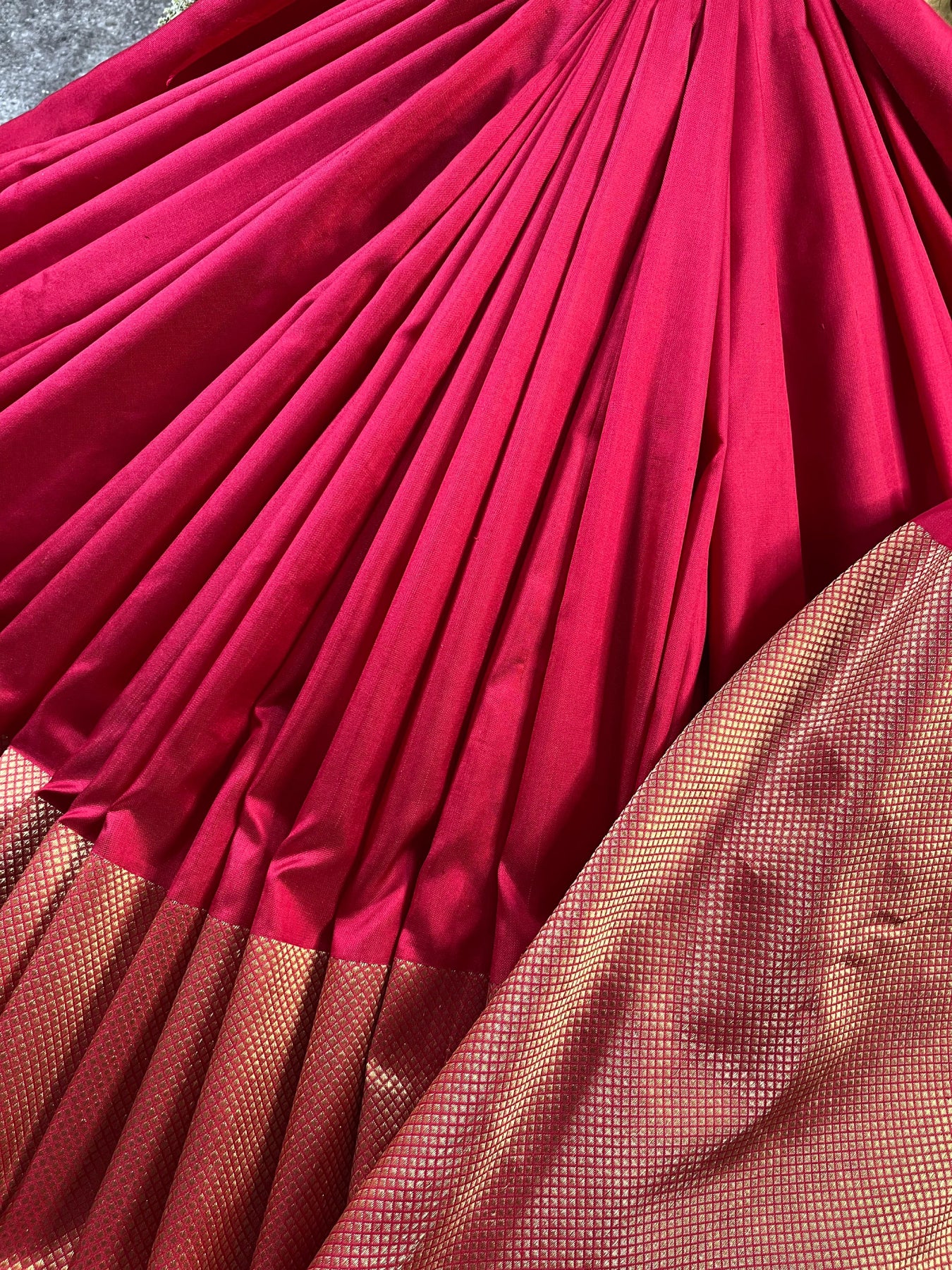 RED KATAN SILK PURE HANDLOOM BANARASI SAREE