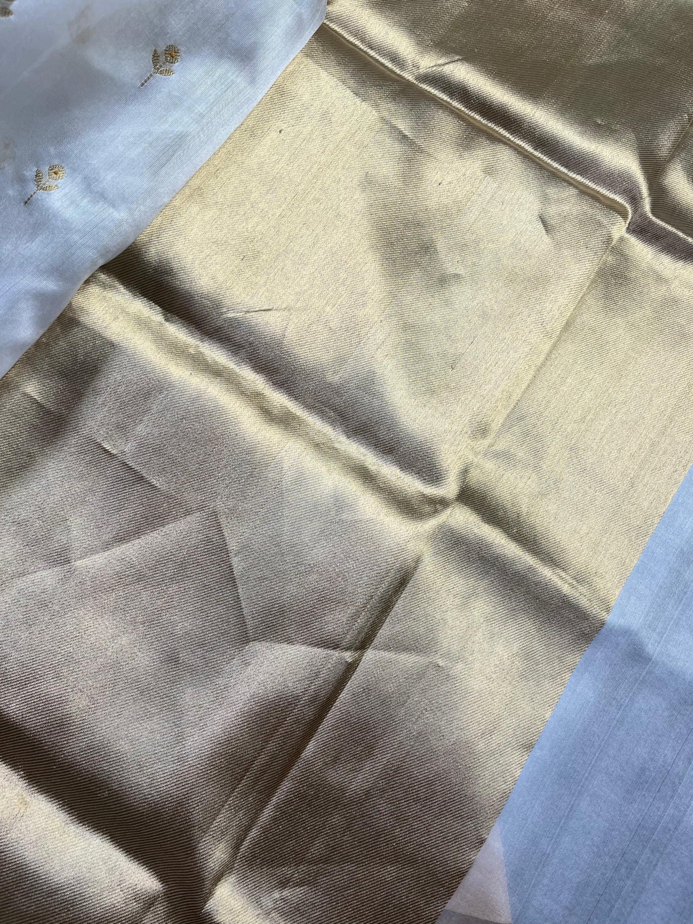 WHITE SILK PURE HANDLOOM CHANDERI SAREE