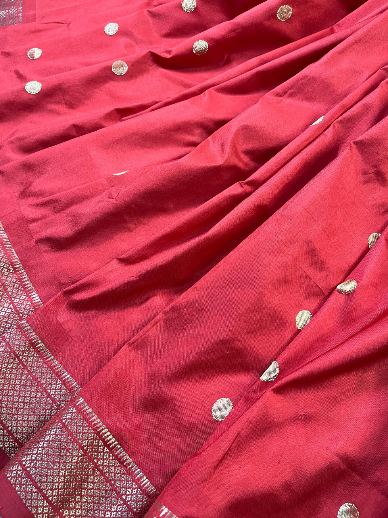 RED SILK PURE HANDLOOM PAITHANI SAREE