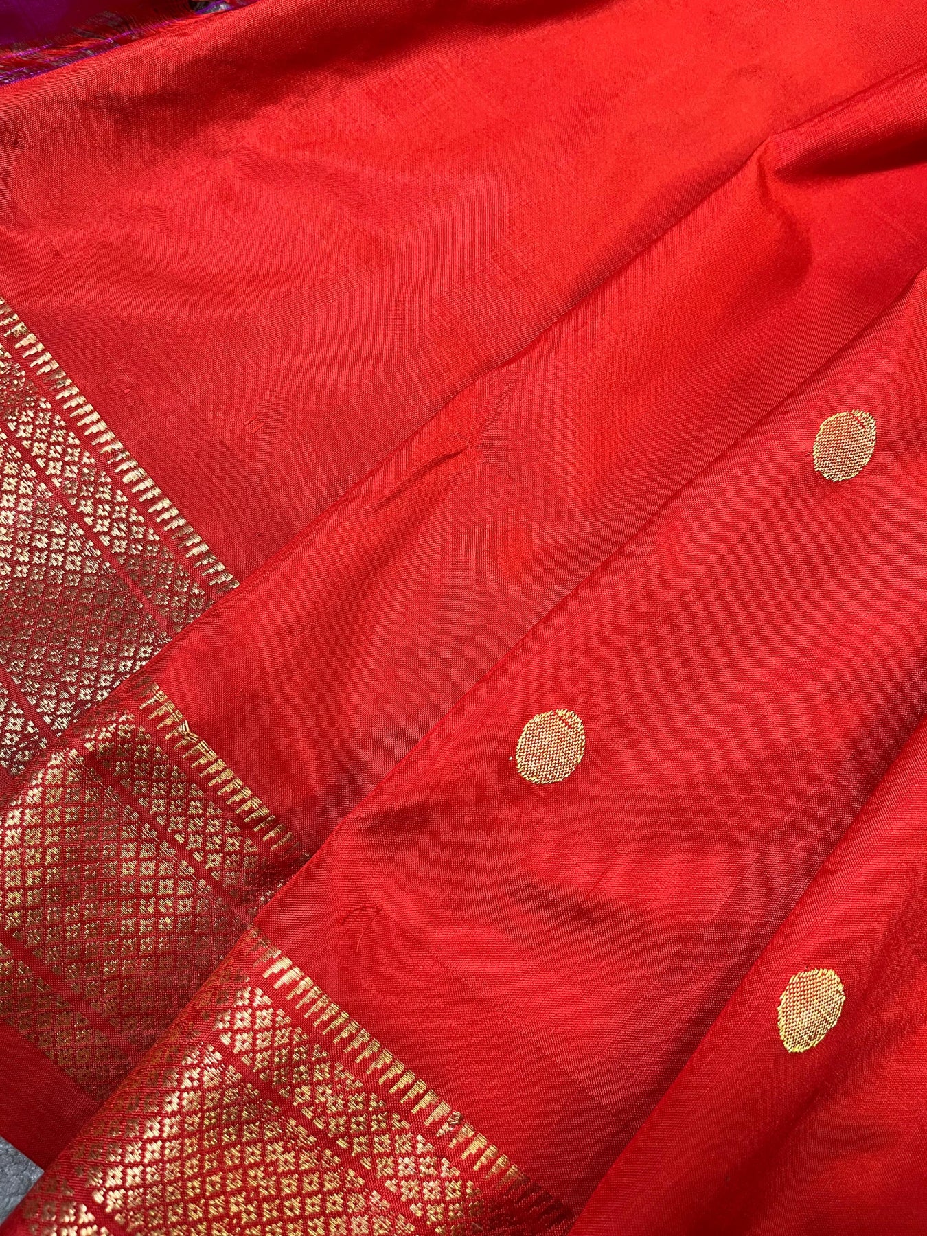 RED SILK PURE HANDLOOM PAITHANI SAREE