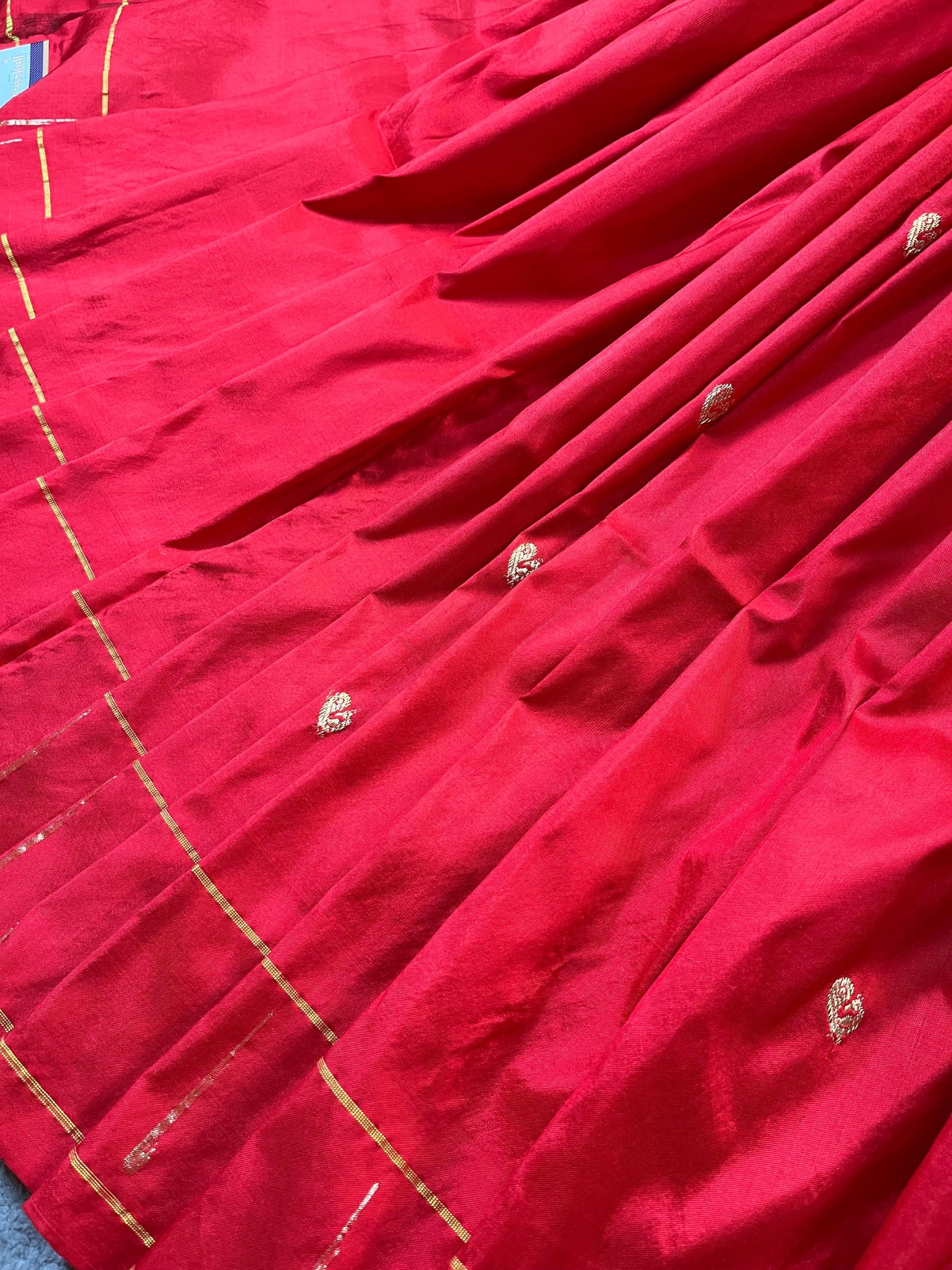 RED SILK PURE HANDLOOM PAITHANI SAREE