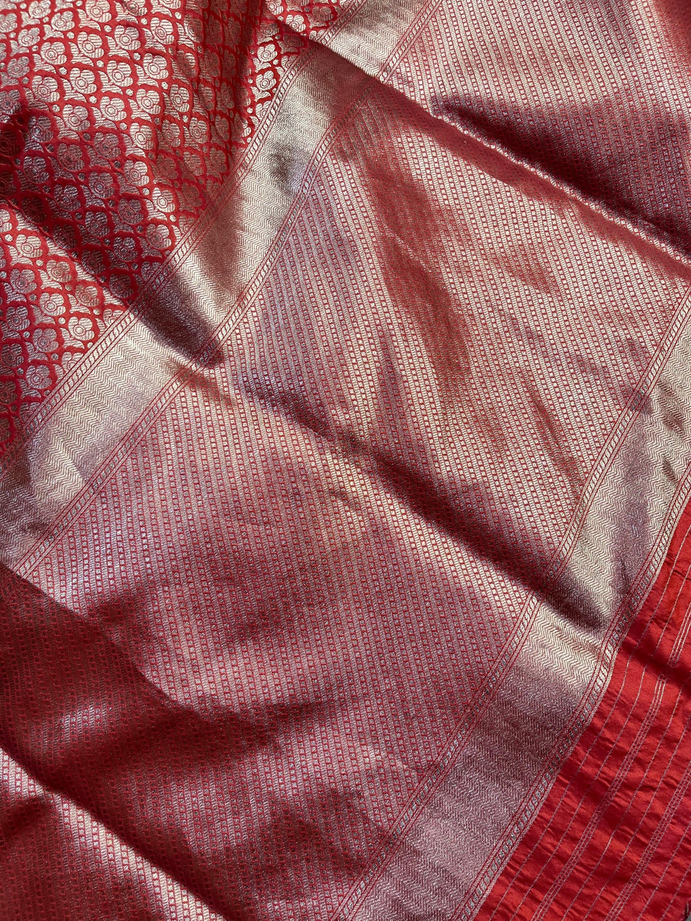 RED SILK PURE HANDLOOM BANARASI SAREE