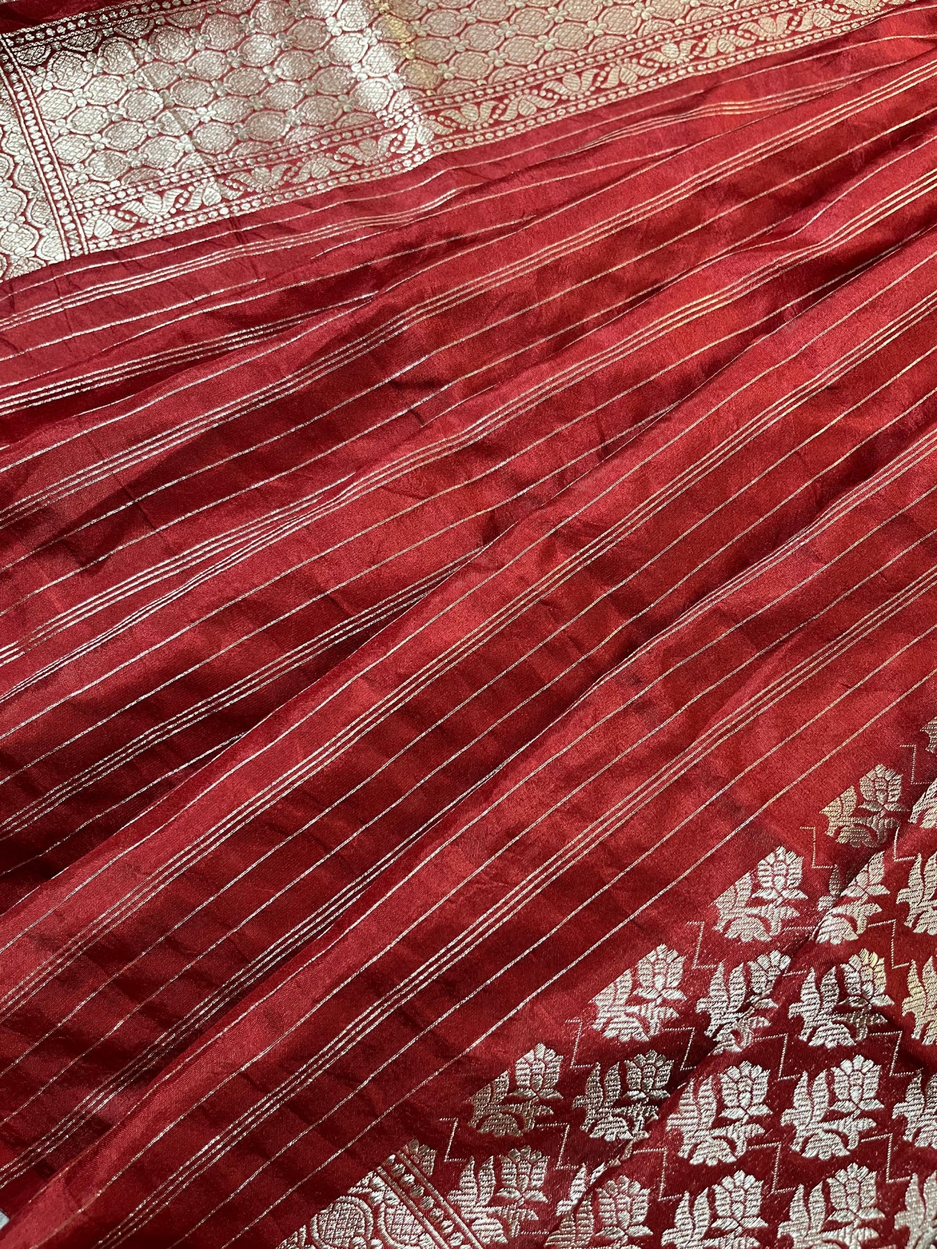 RED SILK PURE HANDLOOM BANARASI SAREE
