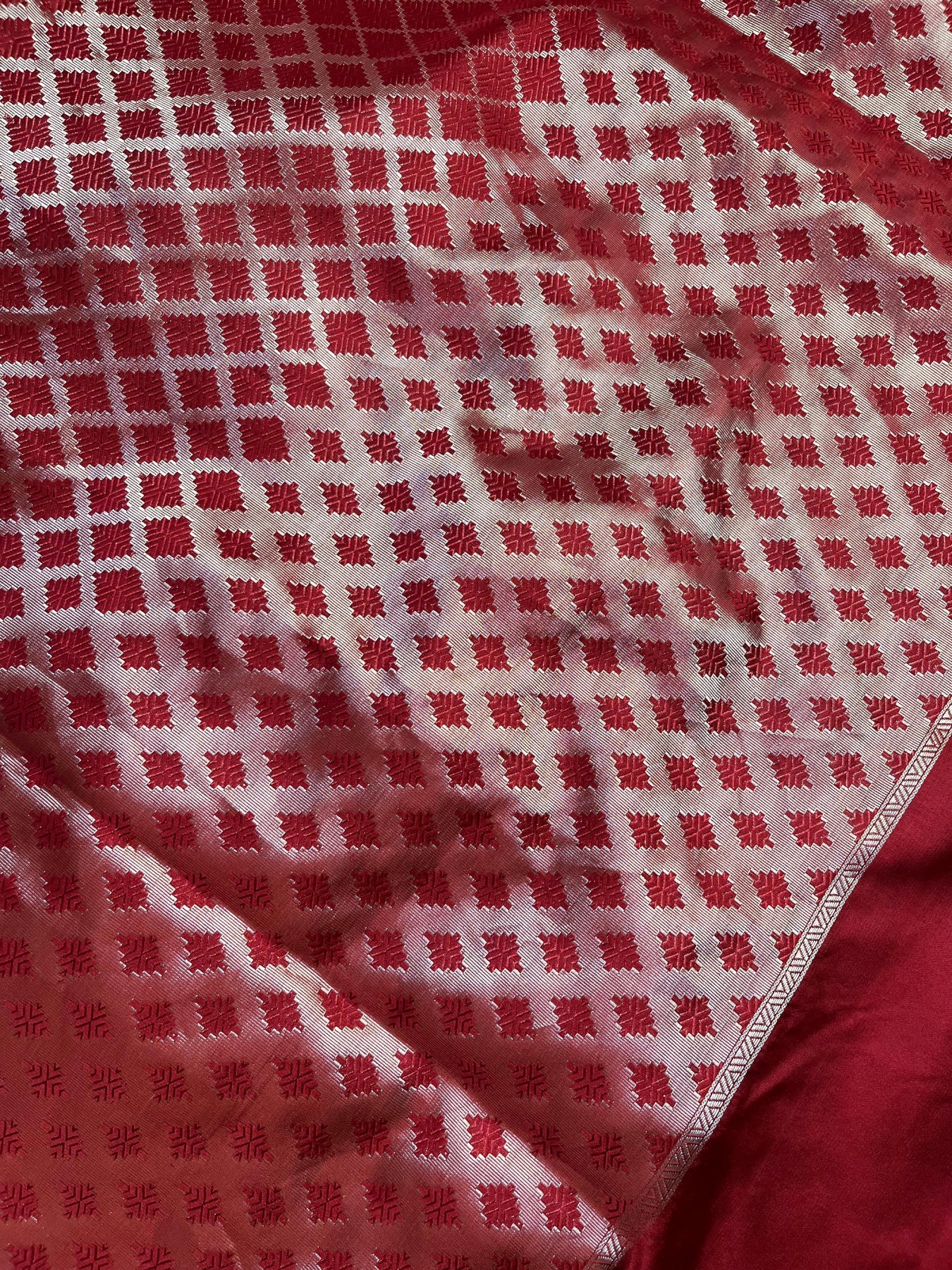 RED SILK PURE HANDLOOM BANARASI SAREE
