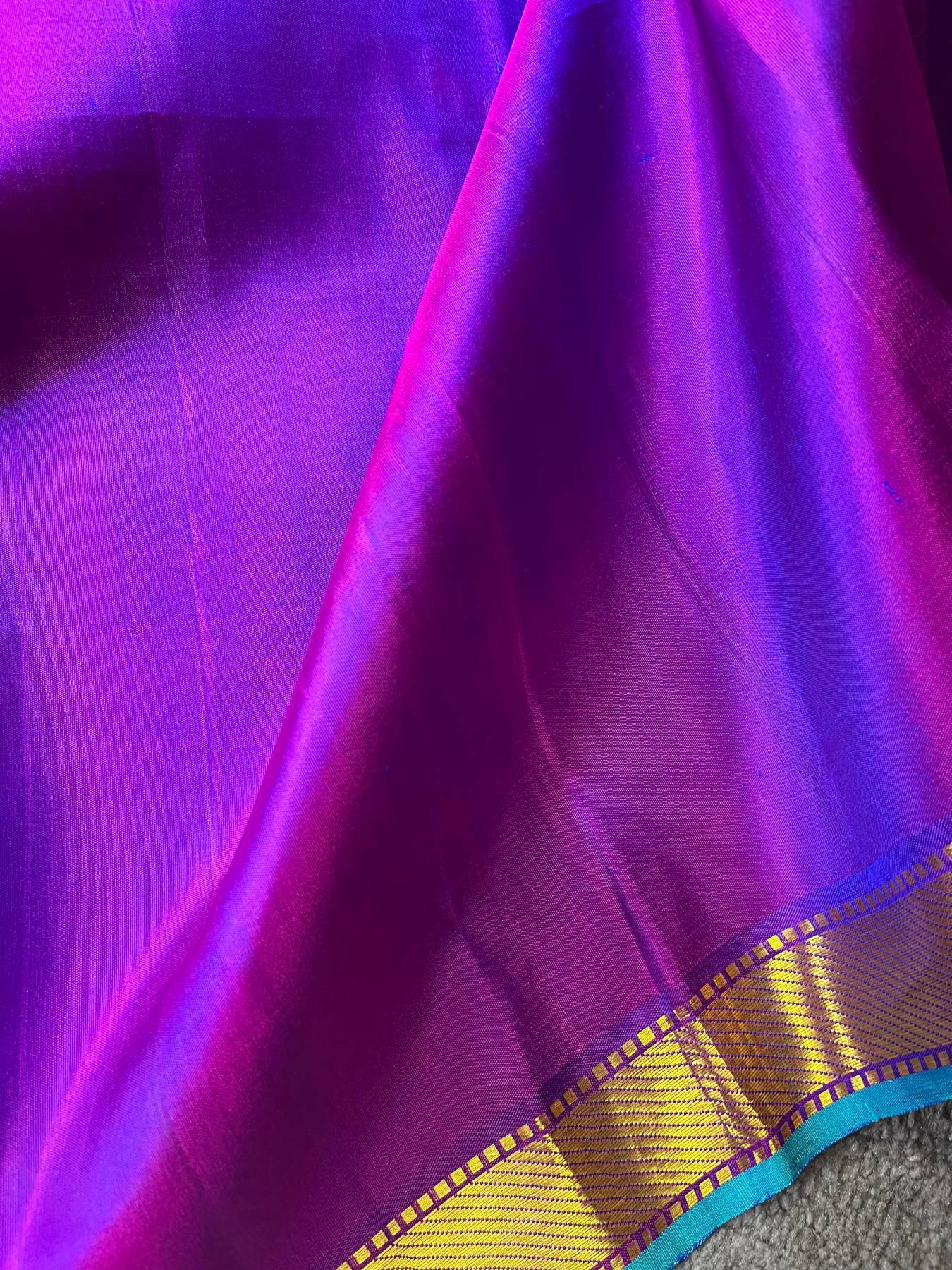 ROYAL BLUE SILK PURE HANDLOOM KANJIVARAM SAREE