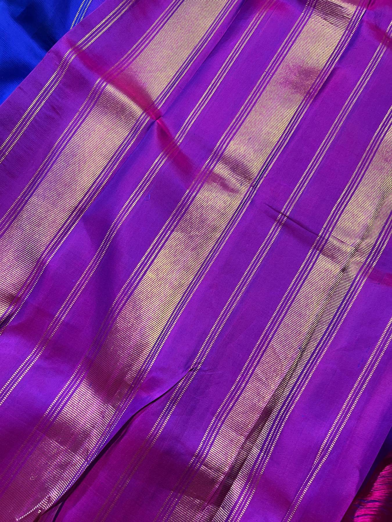 ROYAL BLUE SILK PURE HANDLOOM KANJIVARAM SAREE