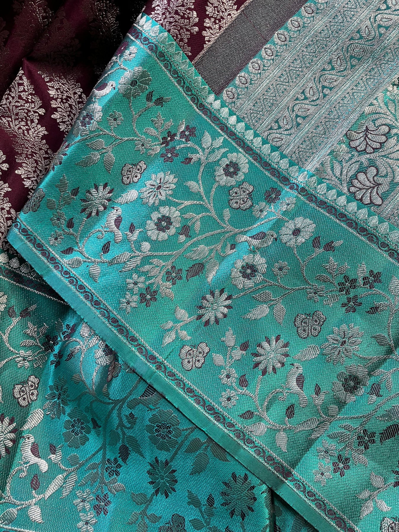 MAROON SILK PURE HANDLOOM KANJIVARAM SAREE