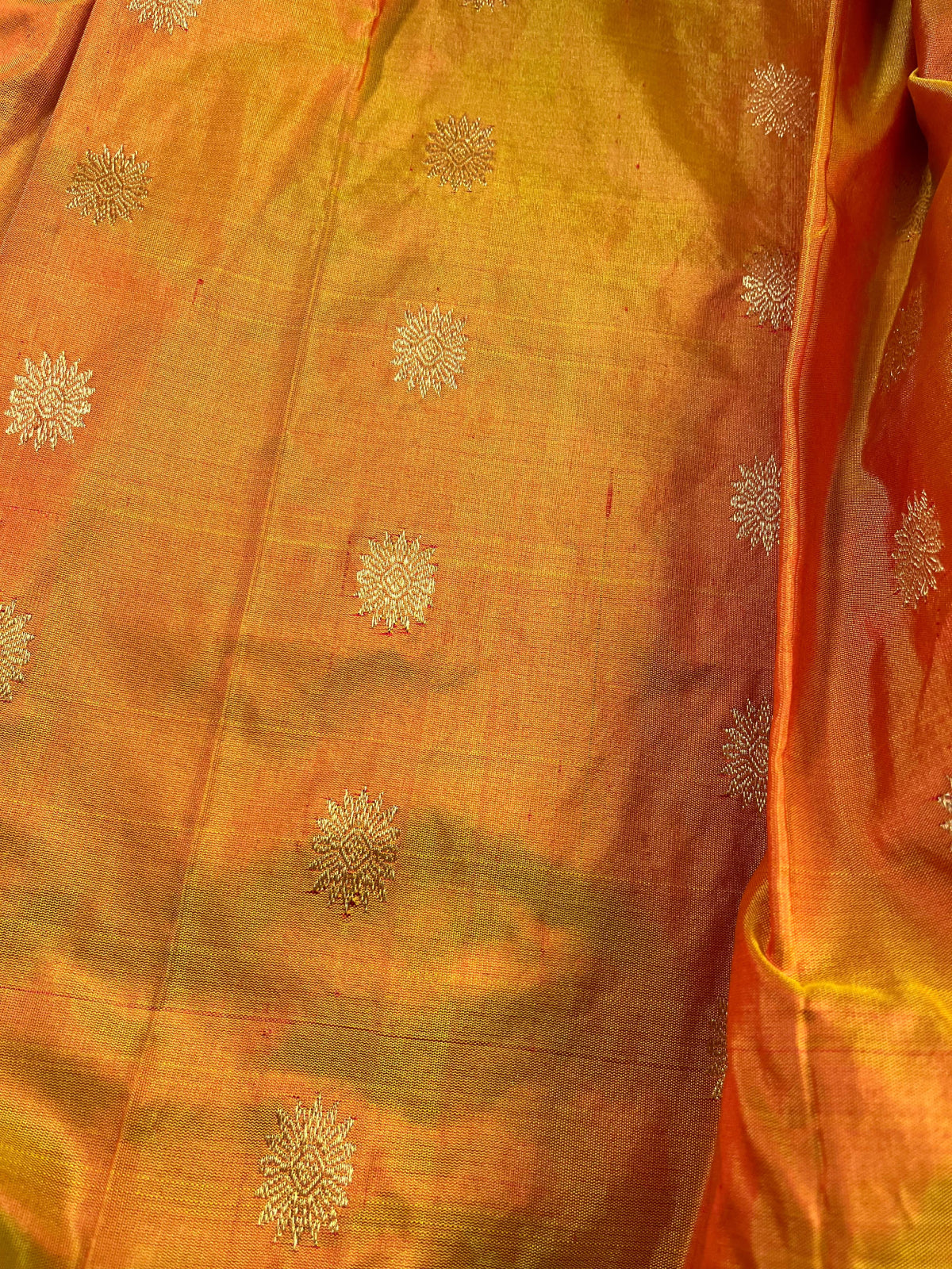ORANGE PURE SILK HANDLOOM PAITHANI SAREE
