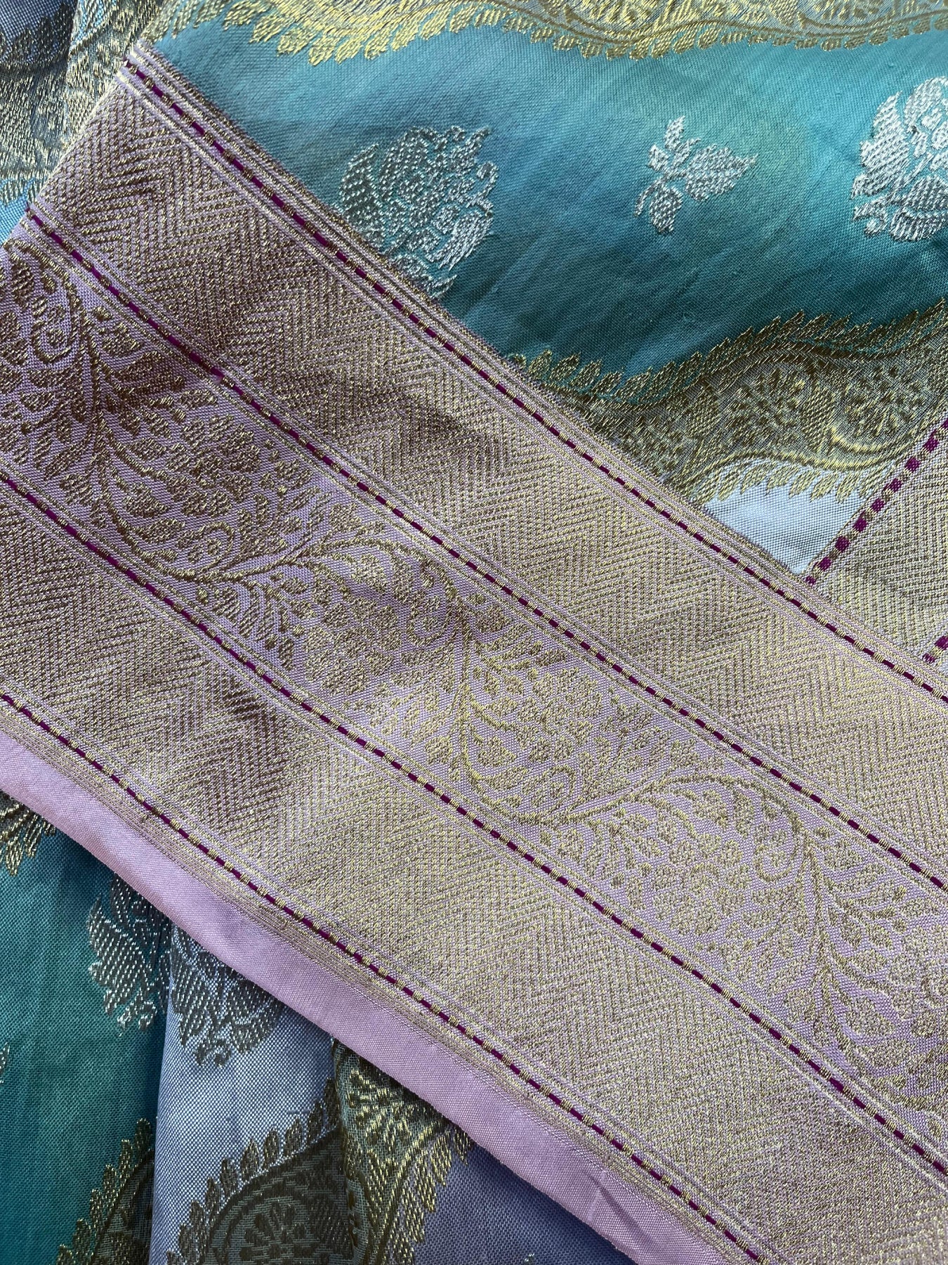 PASTEL SHADE PURE HANDLOOM RANGKART BANARASI SAREE