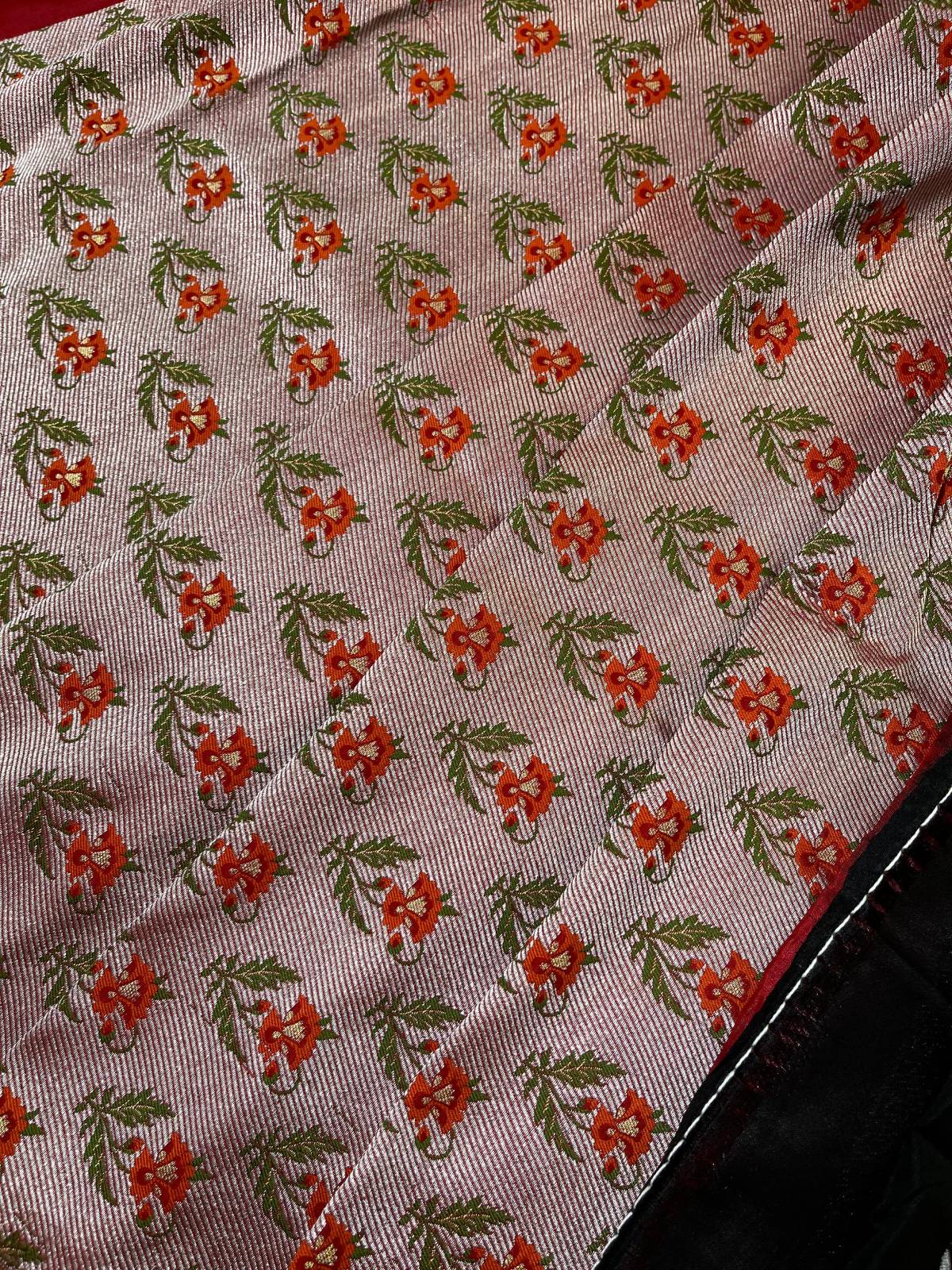 BLACK SILK PURE HANDLOOM BANARASI SAREE