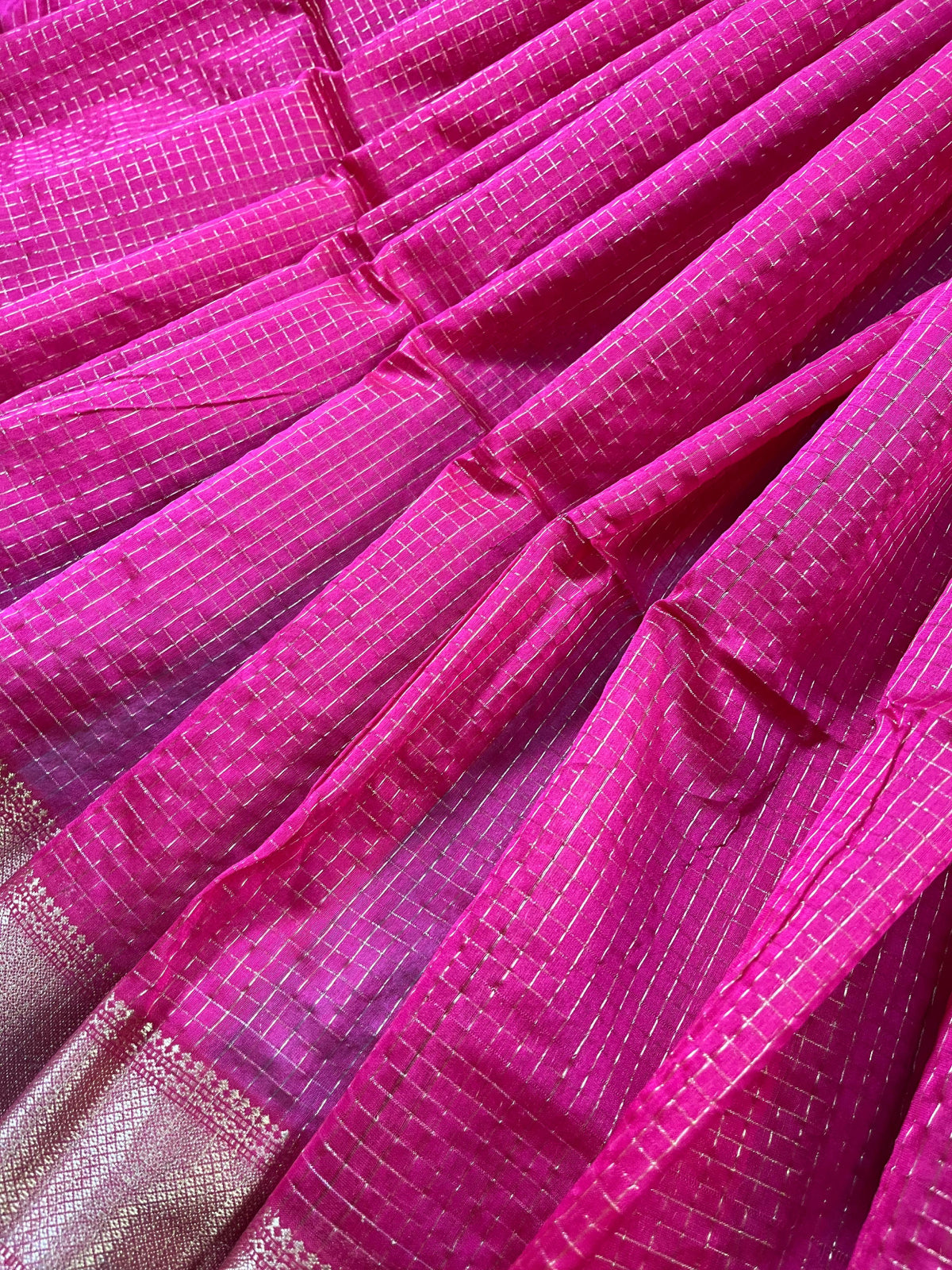 PINK SICO PURE HANDLOOM MAHESHWARI SAREE