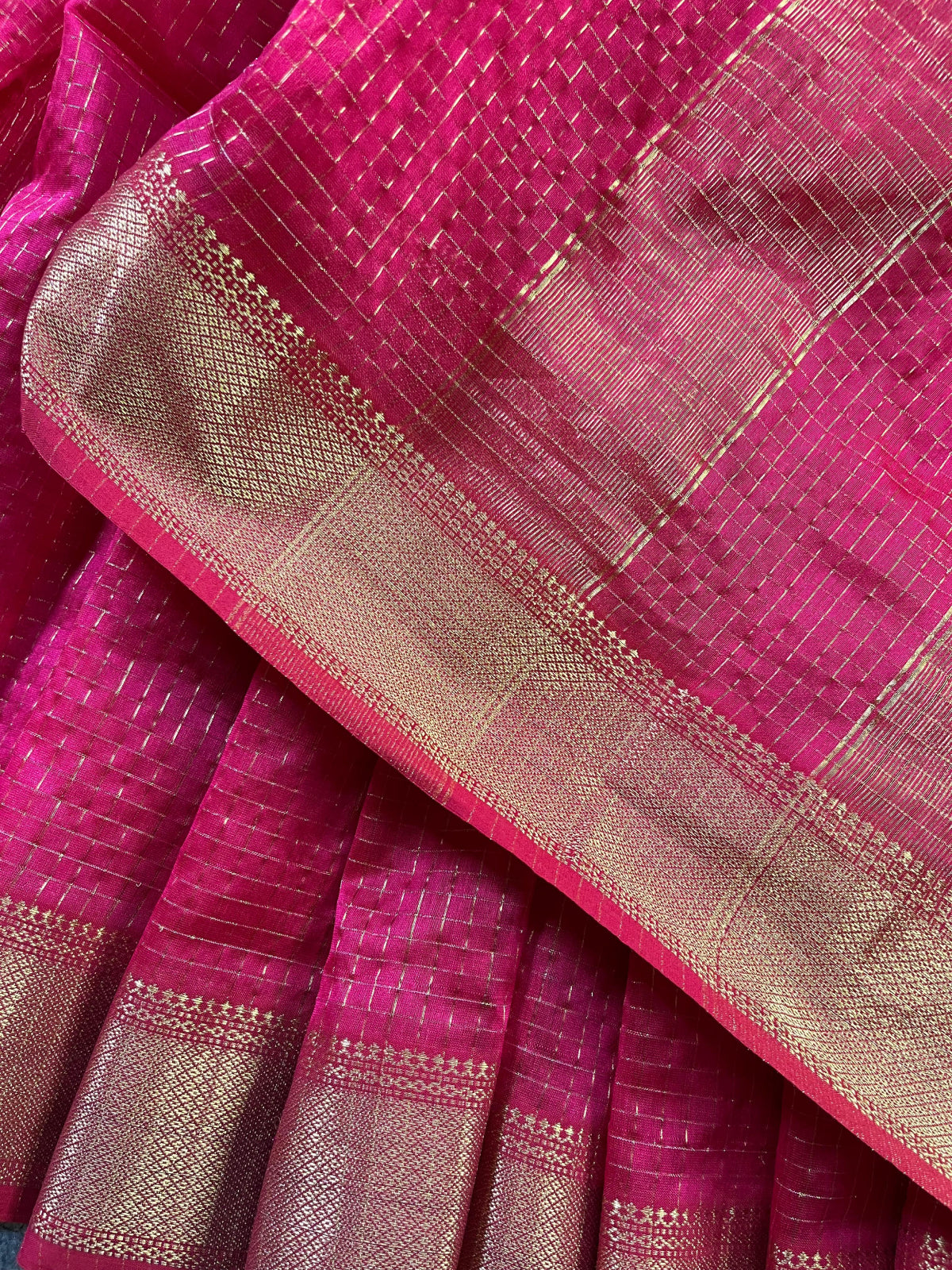 PINK SICO PURE HANDLOOM MAHESHWARI SAREE
