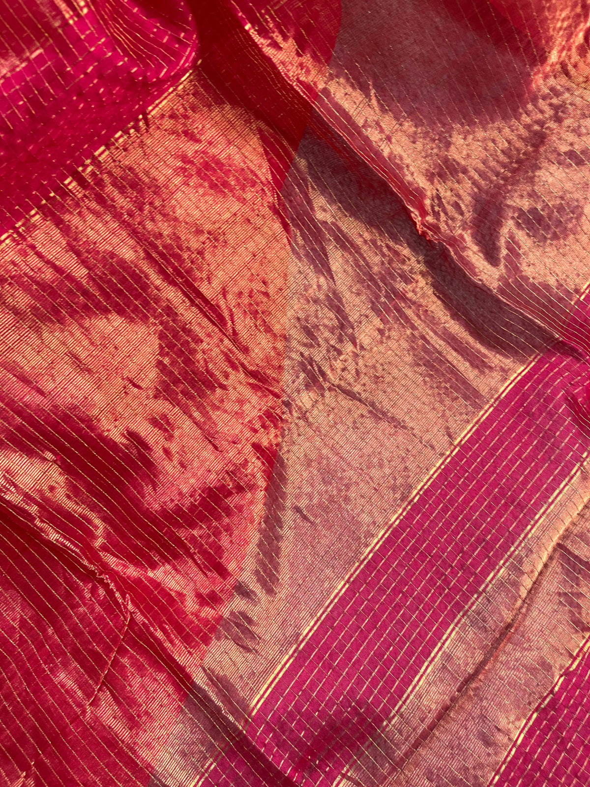 PINK SICO PURE HANDLOOM MAHESHWARI SAREE