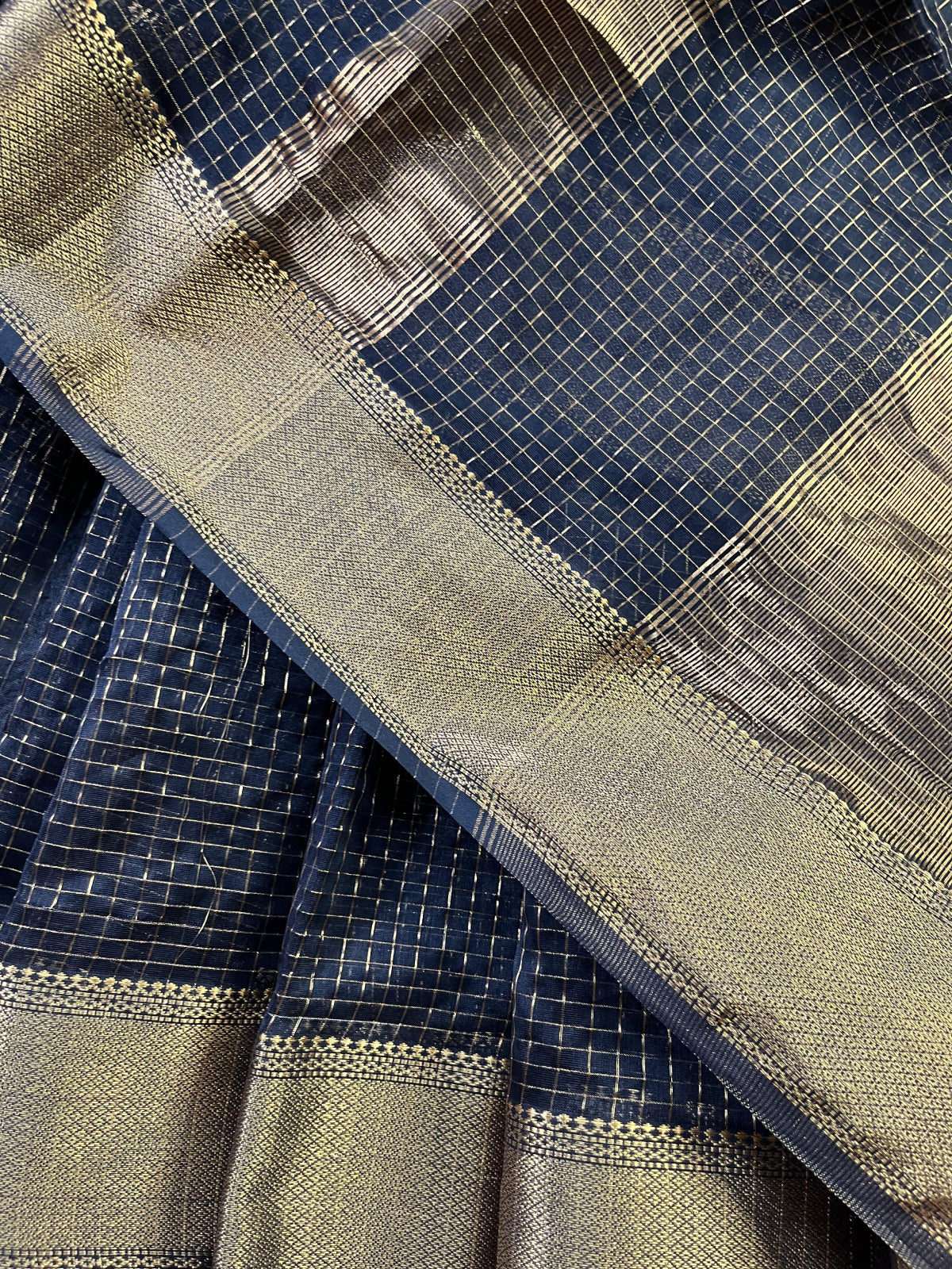 BLACK SICO PURE HANDLOOM MAHESHWARI SAREE