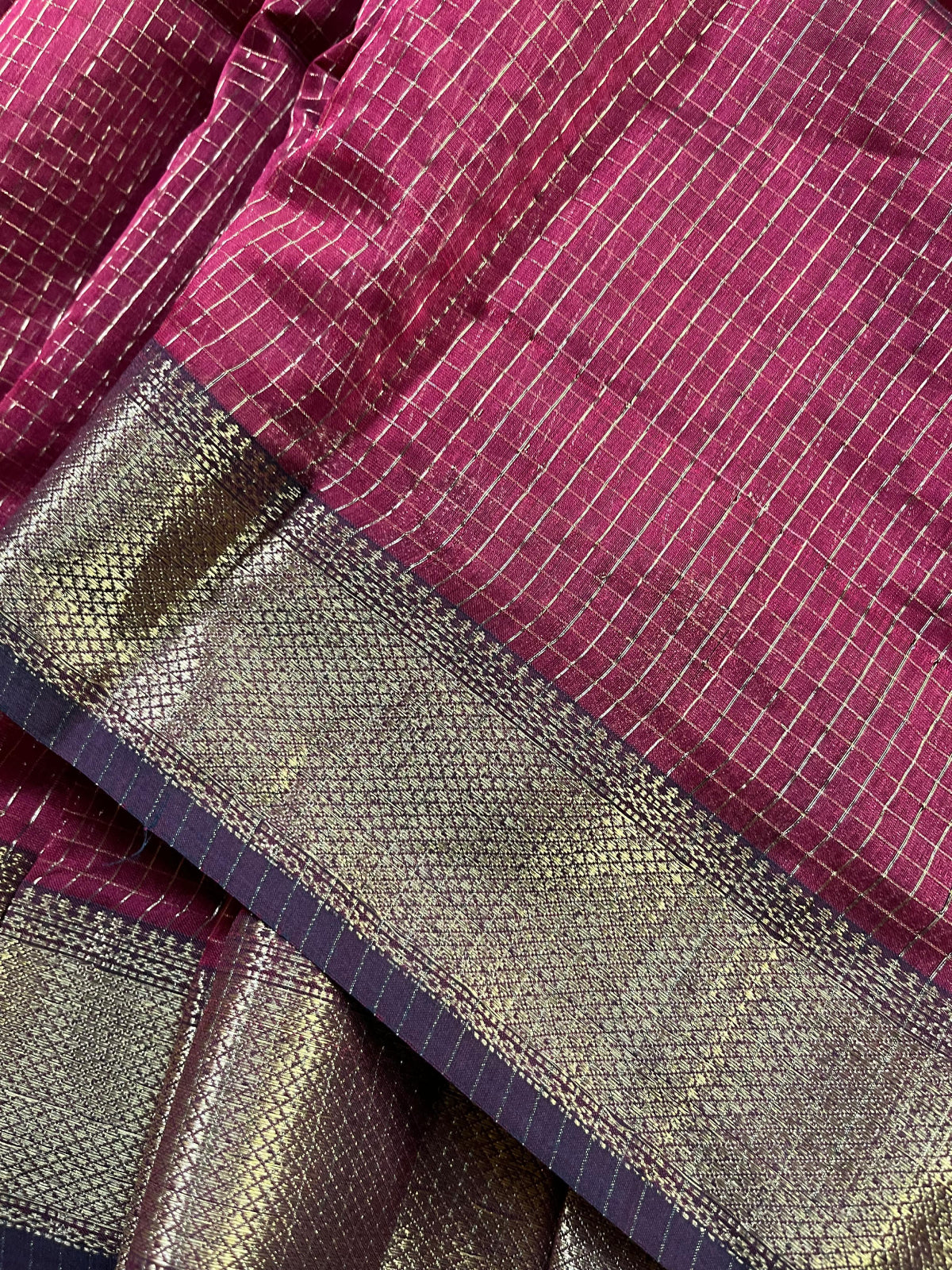 RED SICO PURE HANDLOOM MAHESHWARI SAREE