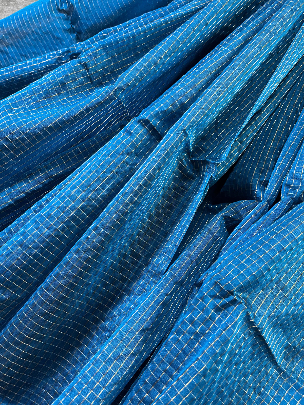 BLUE SICO PURE HANDLOOM MAHESHWARI SAREE