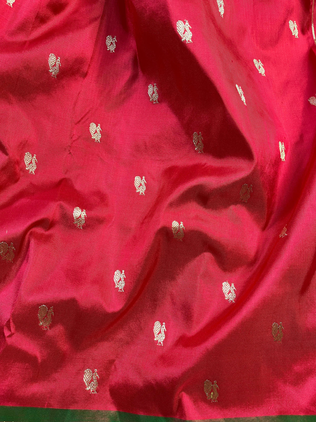 RED SILK PURE HANDLOOM PAITHANI SAREE