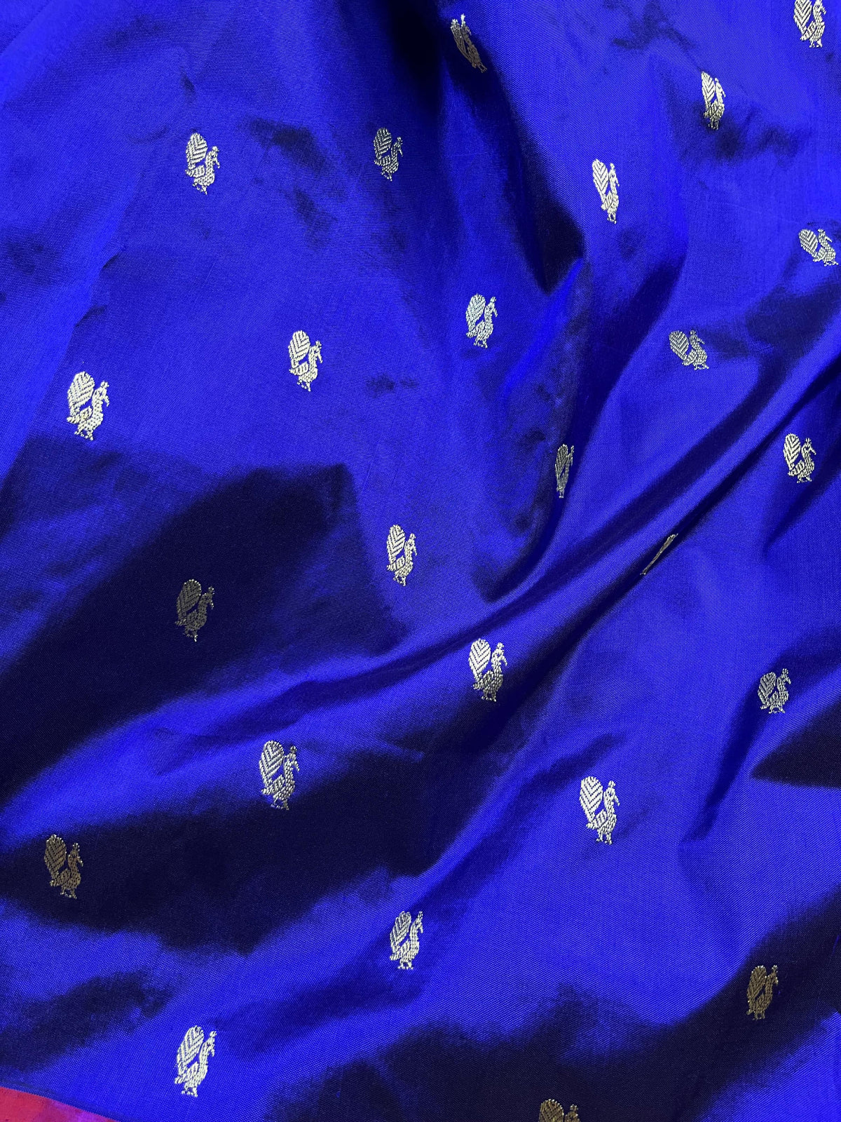 ROYAL BLUE SILK PURE HANDLOOM PAITHANI SAREE