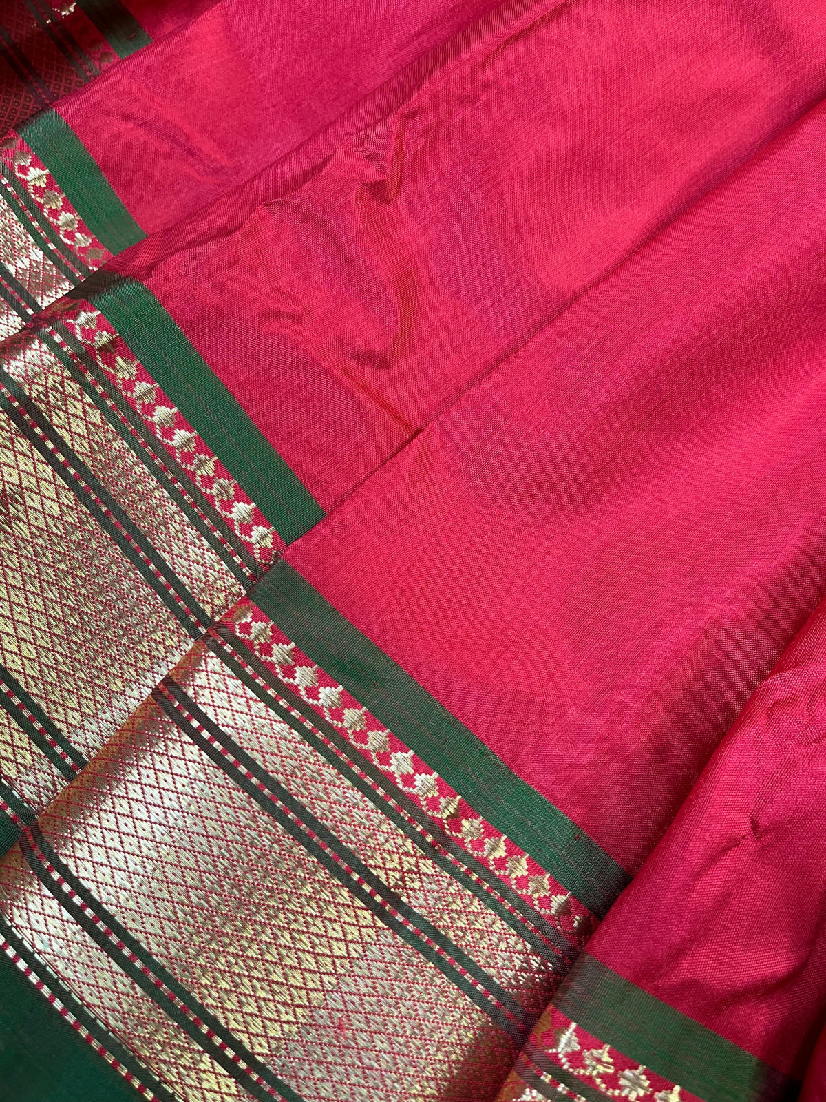 RED SILK PURE HANDLOOM PAITHANI SAREE