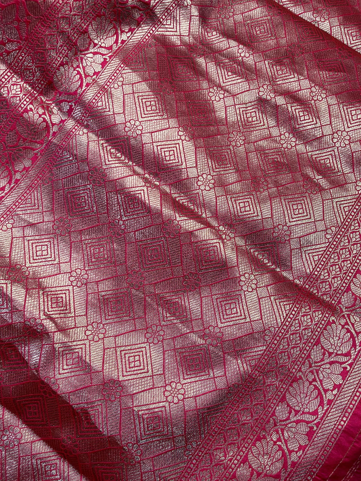 PINK SILK PURE HANDLOOM BANARASI SAREE
