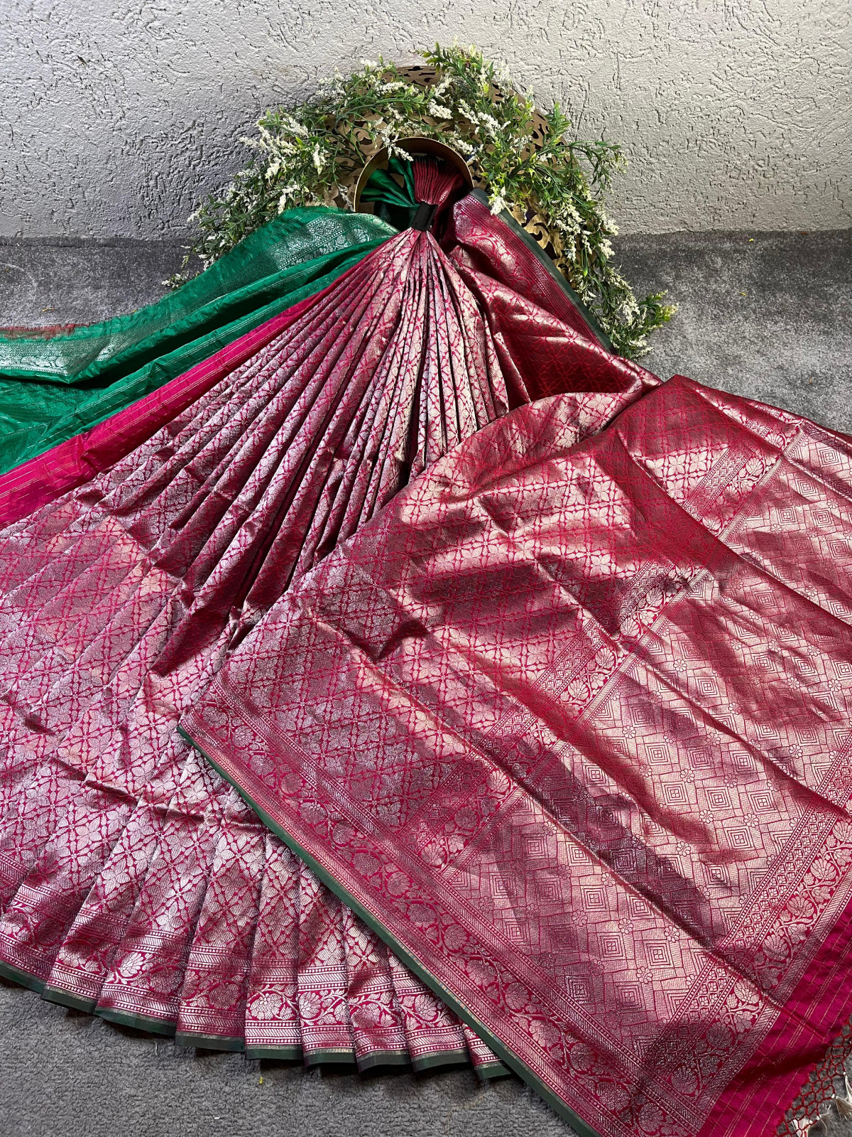 PINK SILK PURE HANDLOOM BANARASI SAREE
