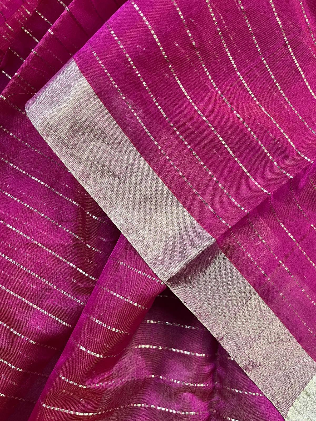 PURPLE SICO PURE HANDLOOM CHANDERI SAREE