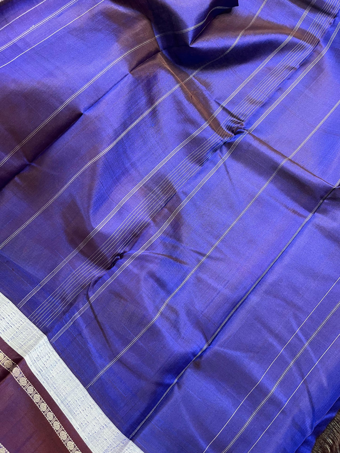 LIGHT MAUVE COTTON PURE HANDLOOM KANJIVARAM SAREE