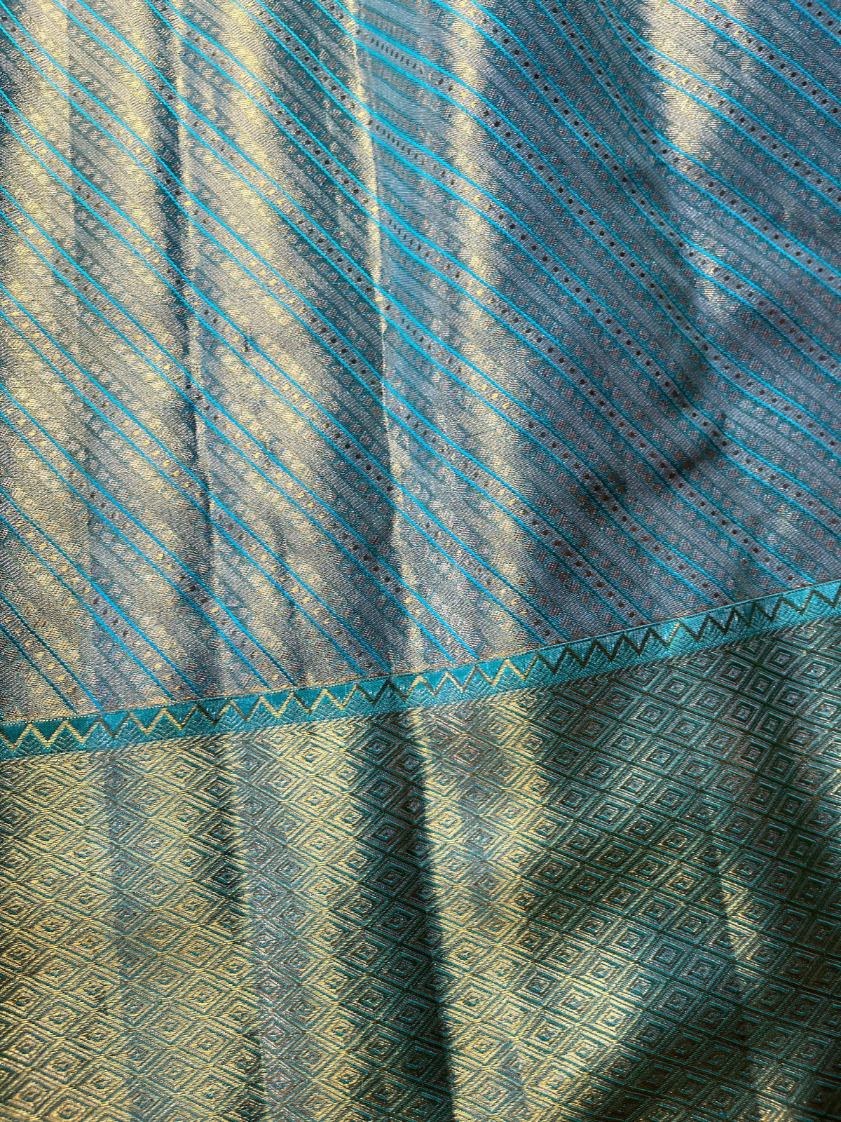 ROSE GOLD TISSUE SILK PURE HANDLOOM KANJIVARAM SAREE