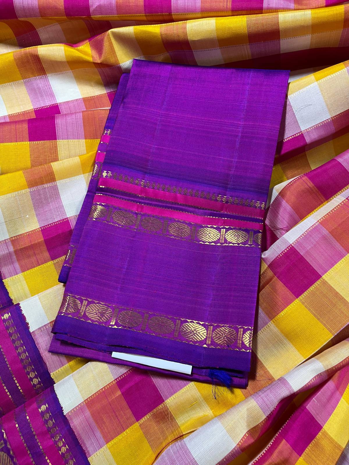 COLOURFUL SILK PURE HANDLOOM KANJIVARAM SAREE