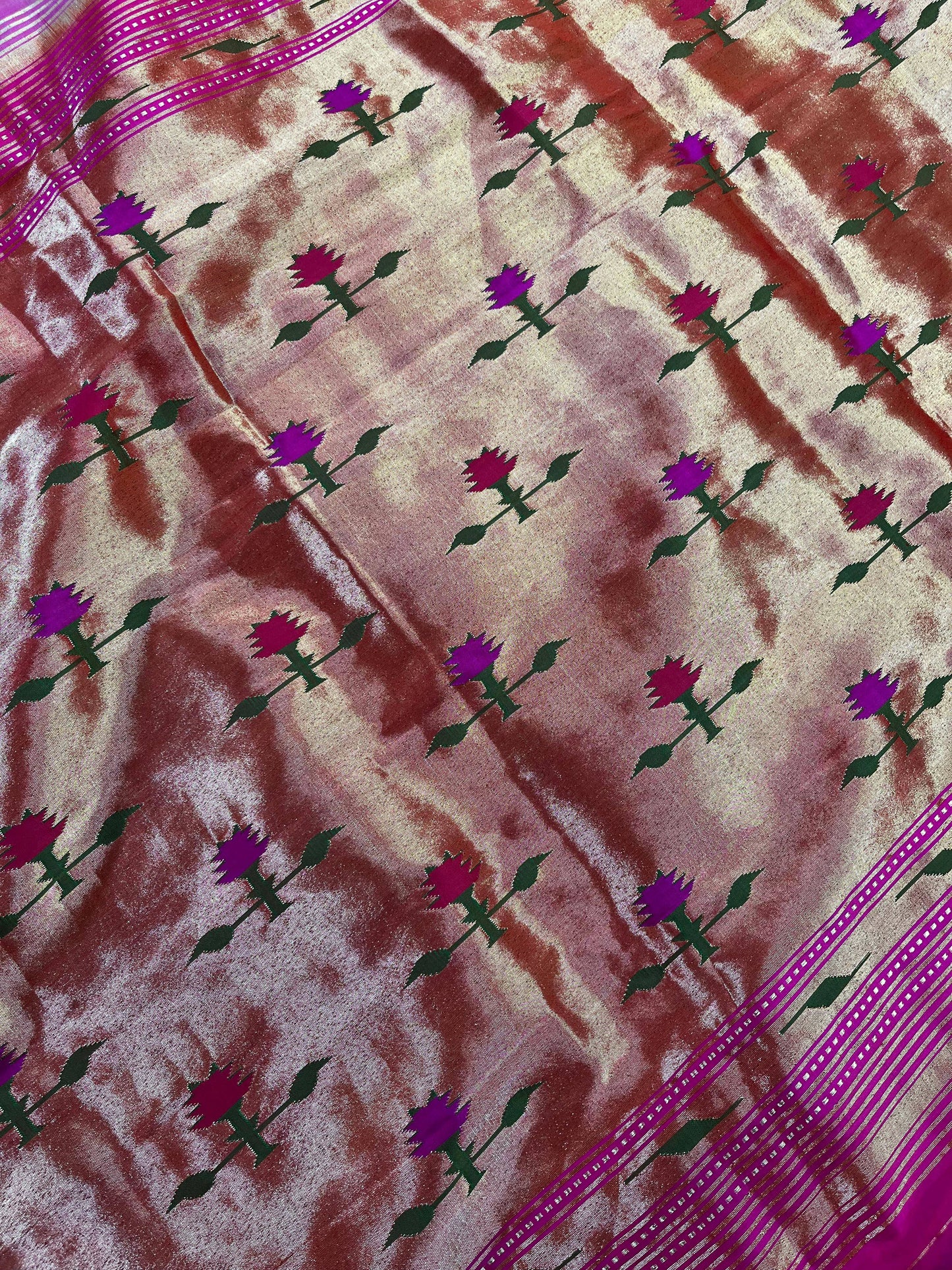 PINK SILK PURE HANDLOOM PAITHANI SAREE