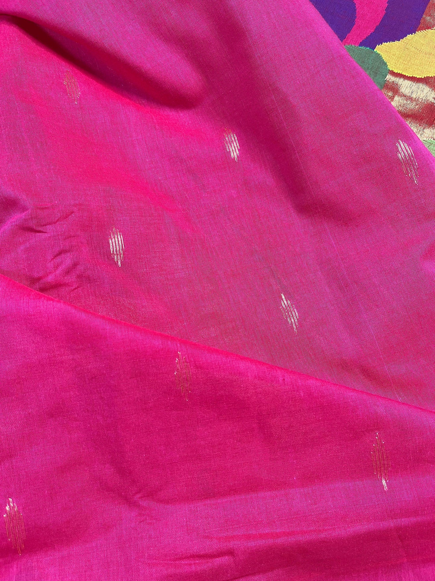 PINK COTTON PURE HANDLOOM PAITHANI SAREE
