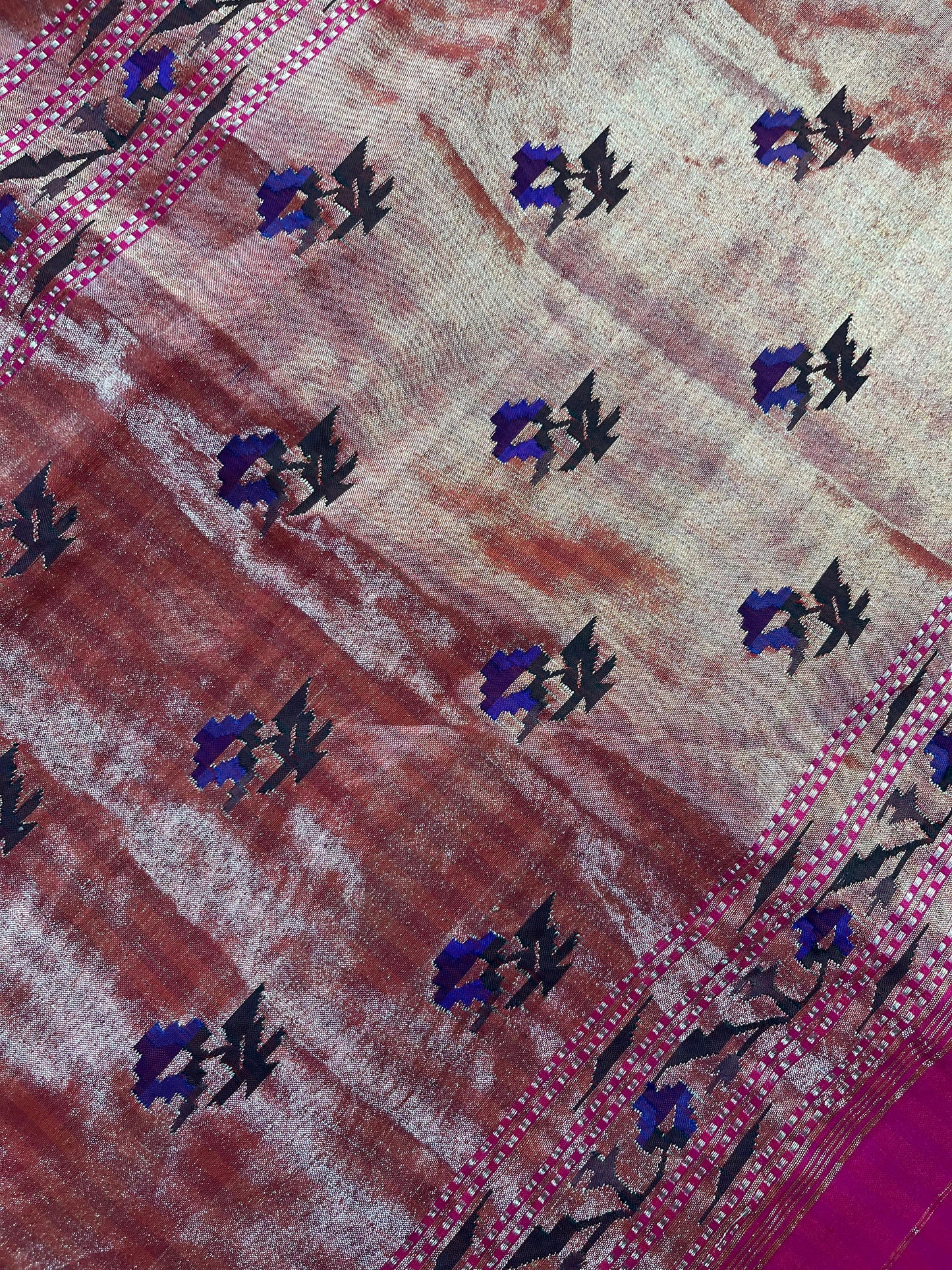 PINK SILK PURE HANDLOOM PAITHANI SAREE