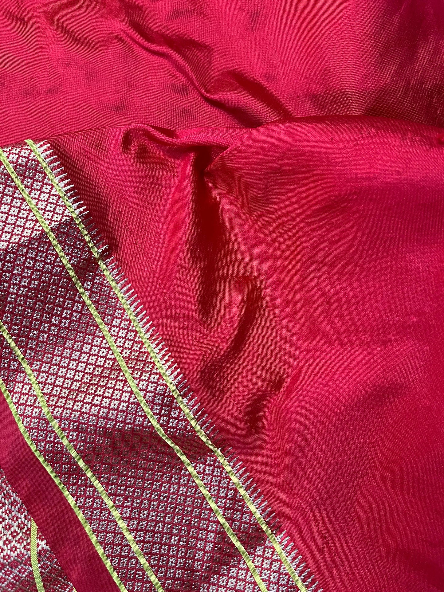 MEHENDI GREEN SILK PURE HANDLOOM PAITHANI SAREE