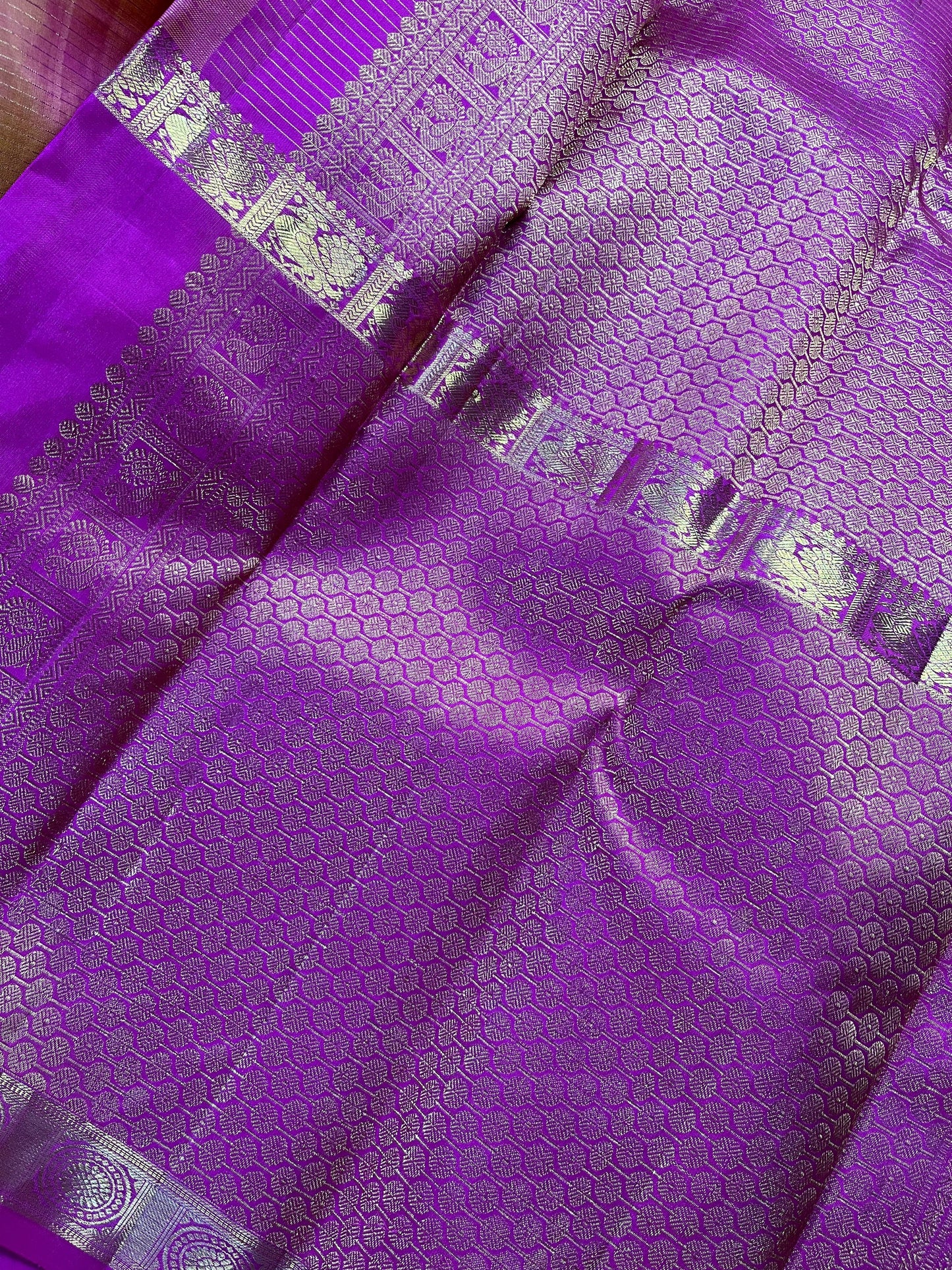 MUBBAGAM SILK PURE HANDLOOM KANJIVARAM SAREE